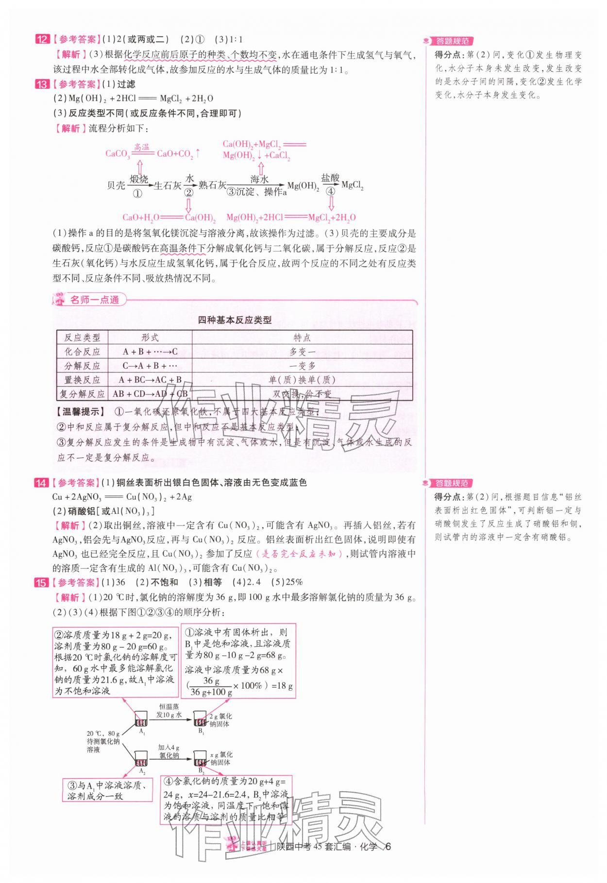 2026年金考卷45套汇编化学陕西专版&nbsp;第6页
