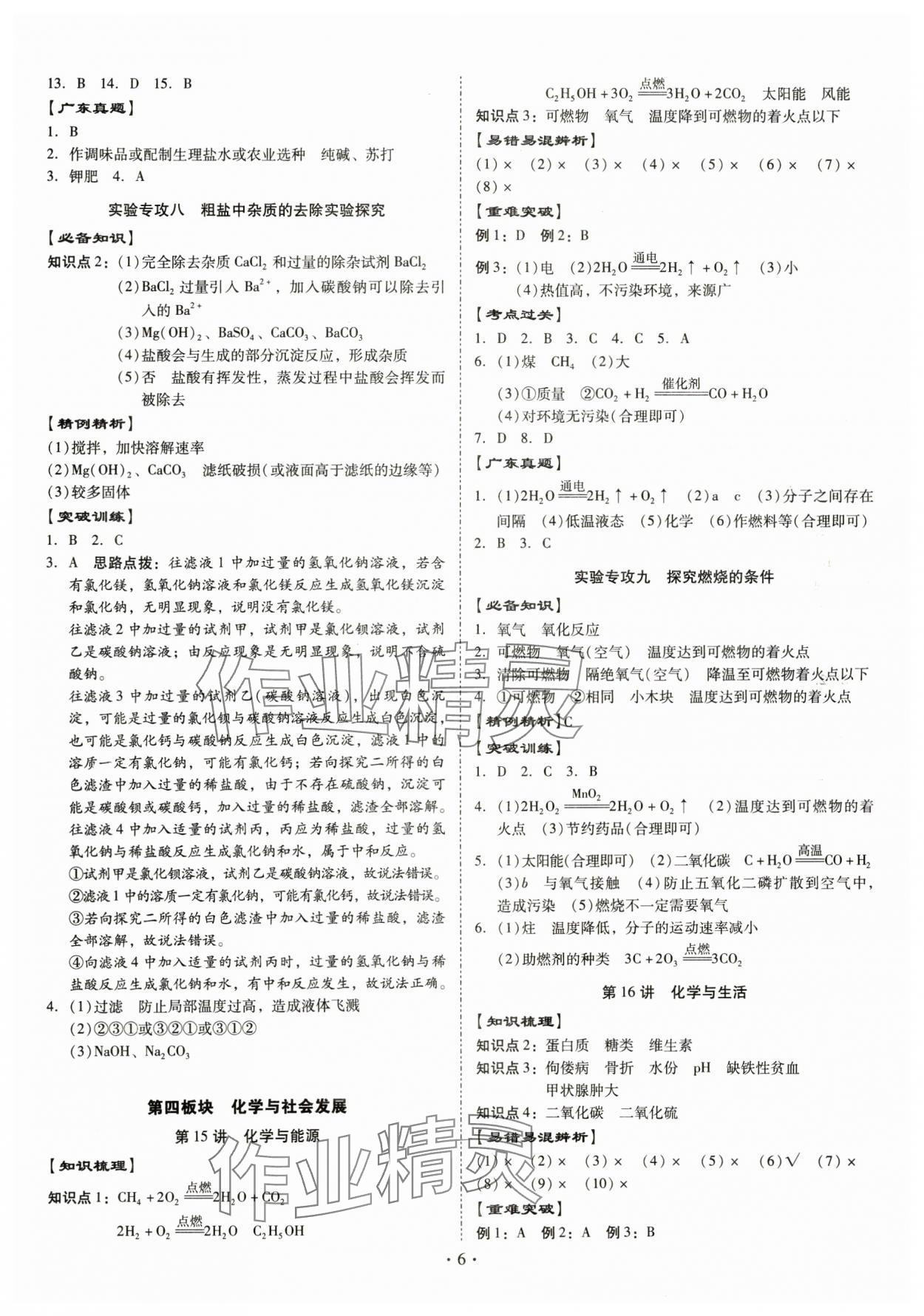 2025年金牌中考總復(fù)習(xí)化學(xué) 第6頁