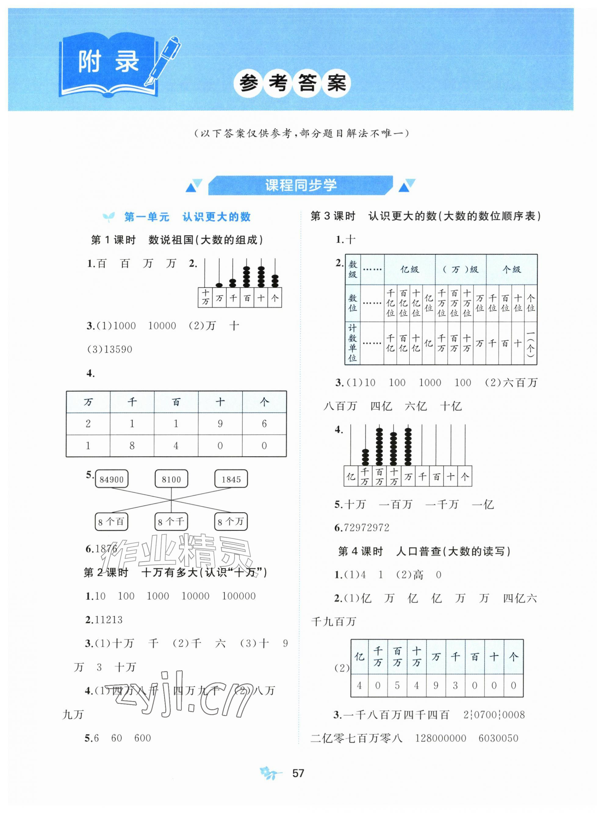 2026年新课程学习与测评四年级数学上册北师大版&nbsp;第1页