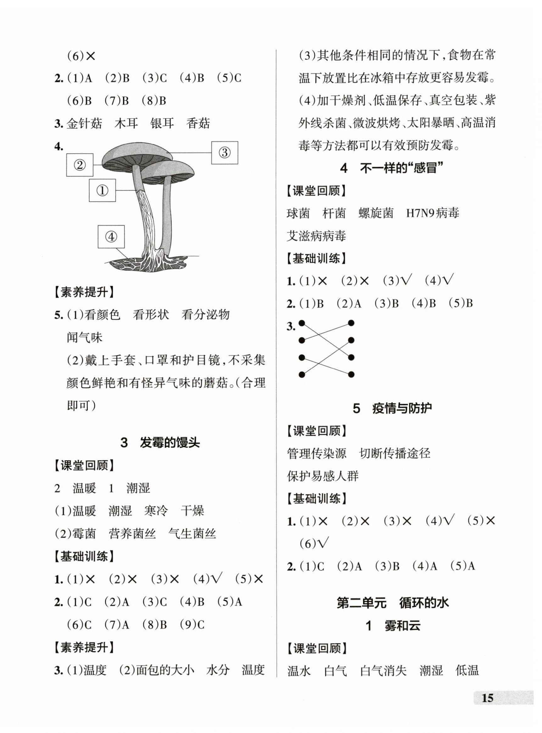 2025年小学学霸作业本六年级科学上册大象版河南专版 参考答案第2页