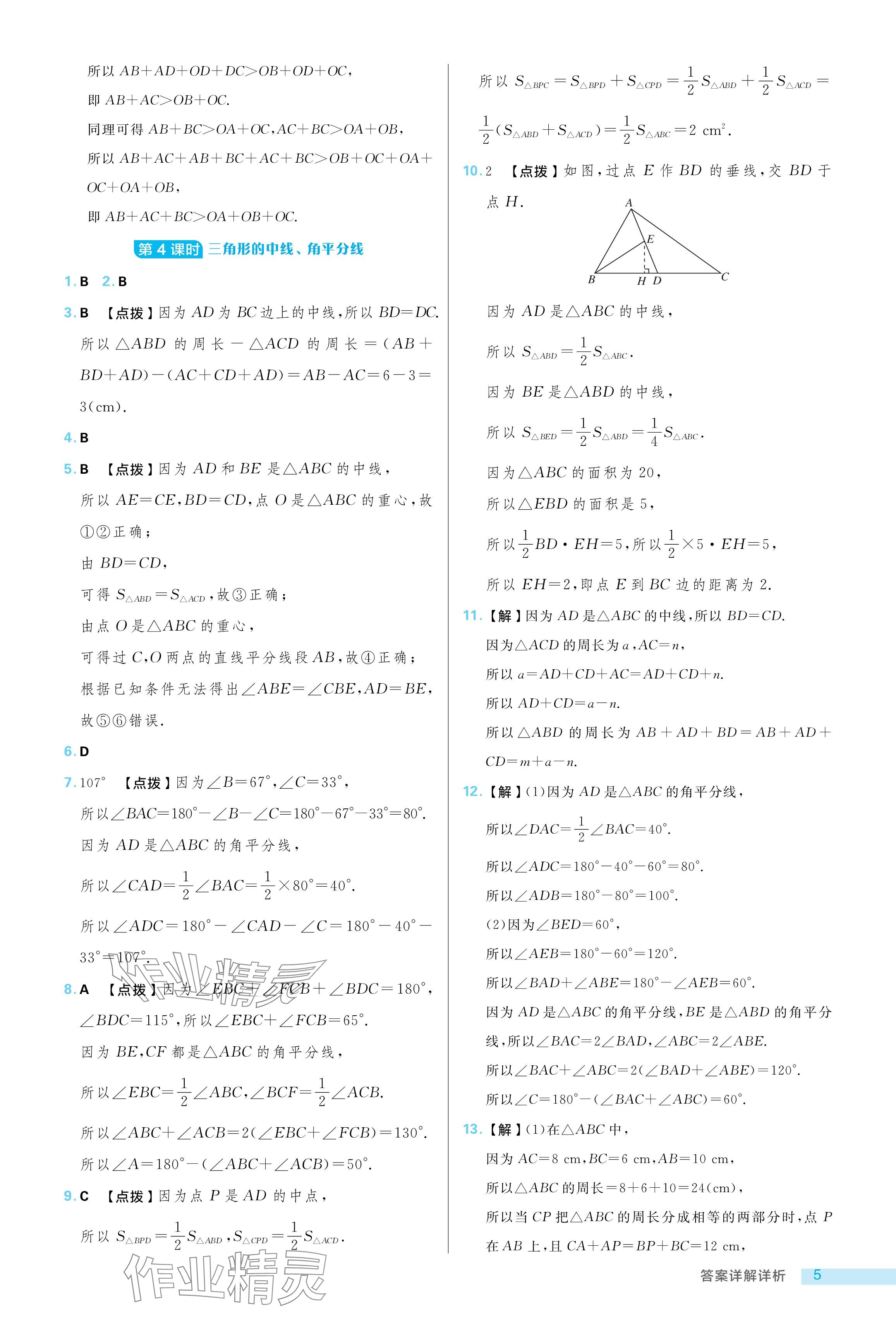 2024年綜合應用創(chuàng)新題典中點七年級數(shù)學上冊魯教版54制 參考答案第5頁