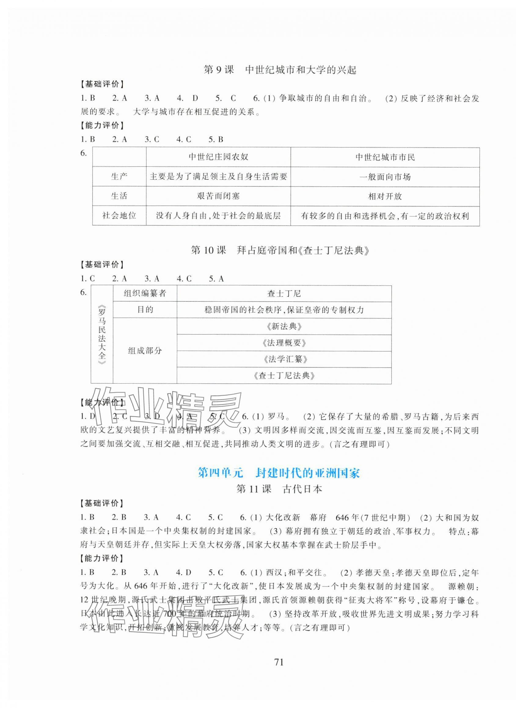 2024年学能评价九年级历史上册人教版&nbsp;第3页