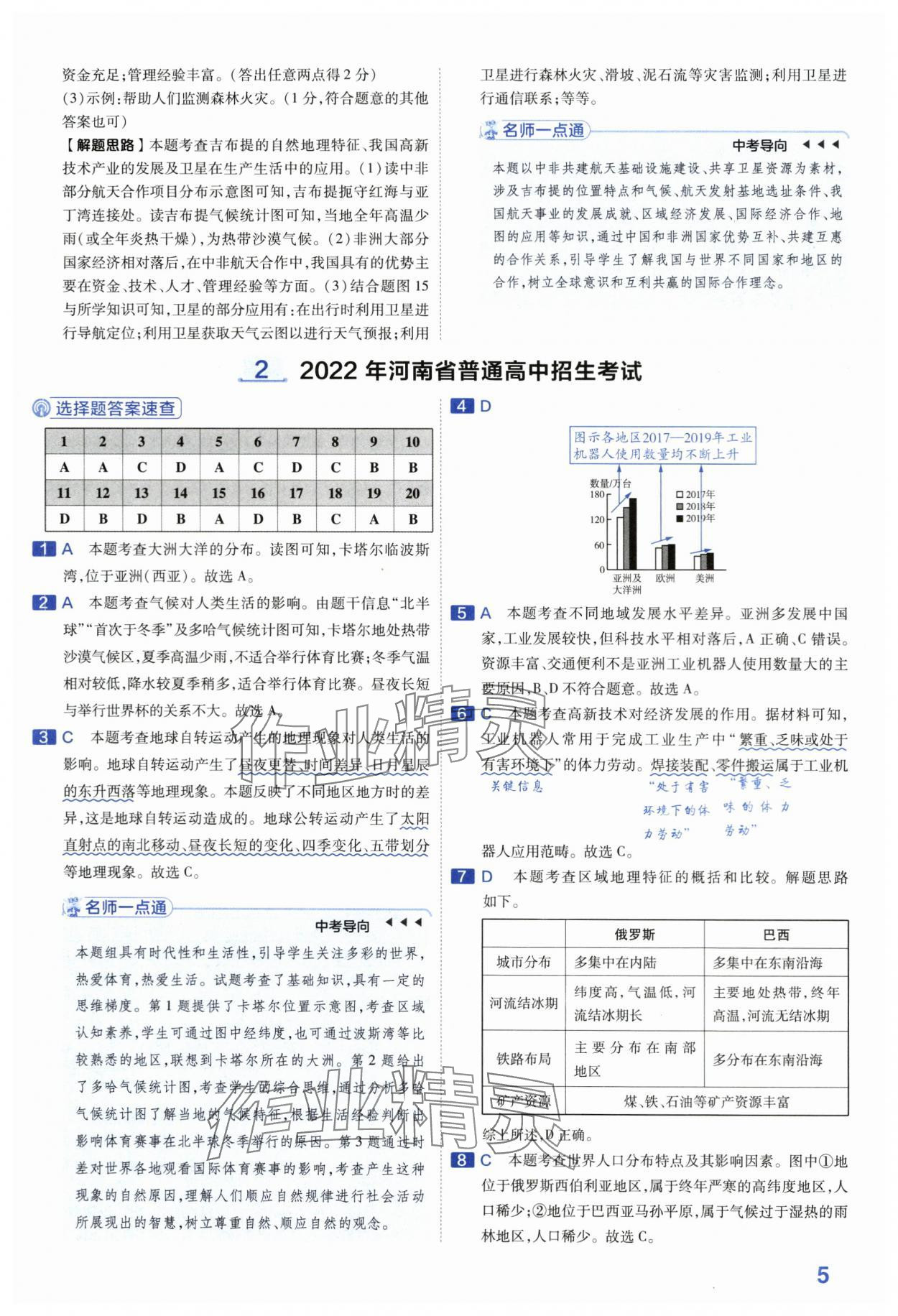 2024年金考卷45套汇编地理河南专版 第5页