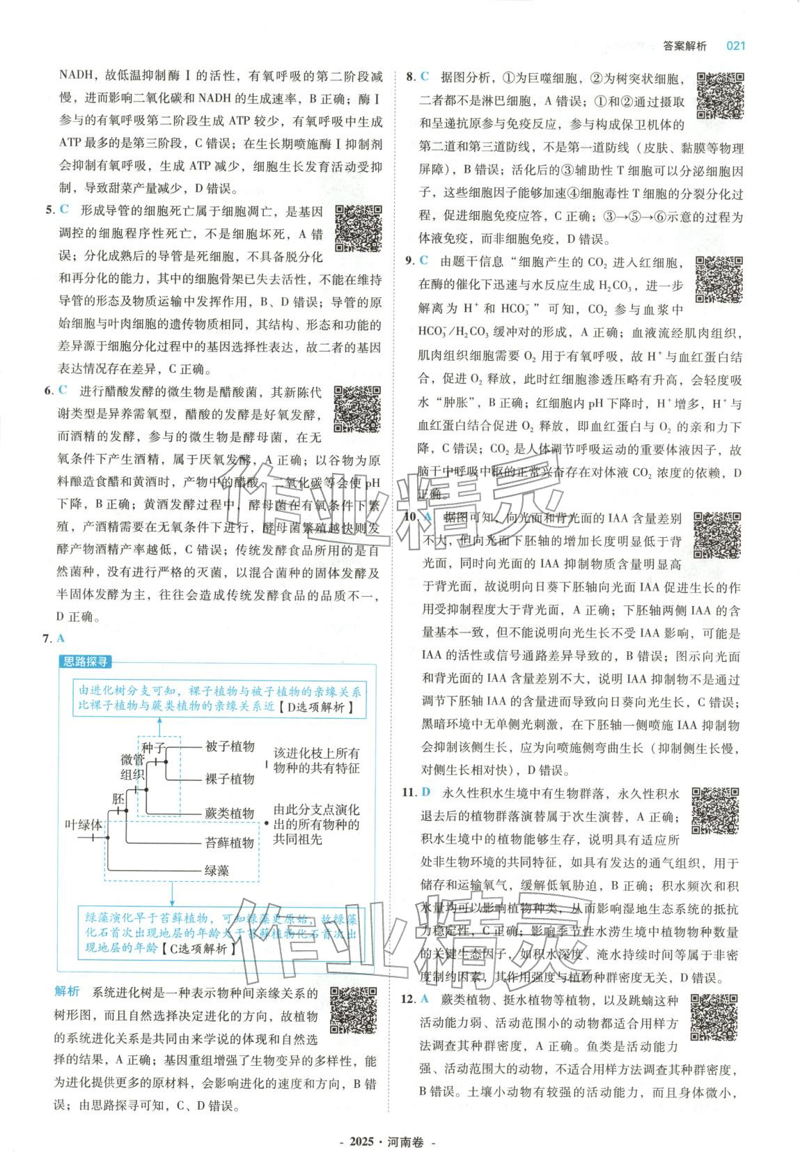 2026年五年高考真题汇编高中生物&nbsp;第21页