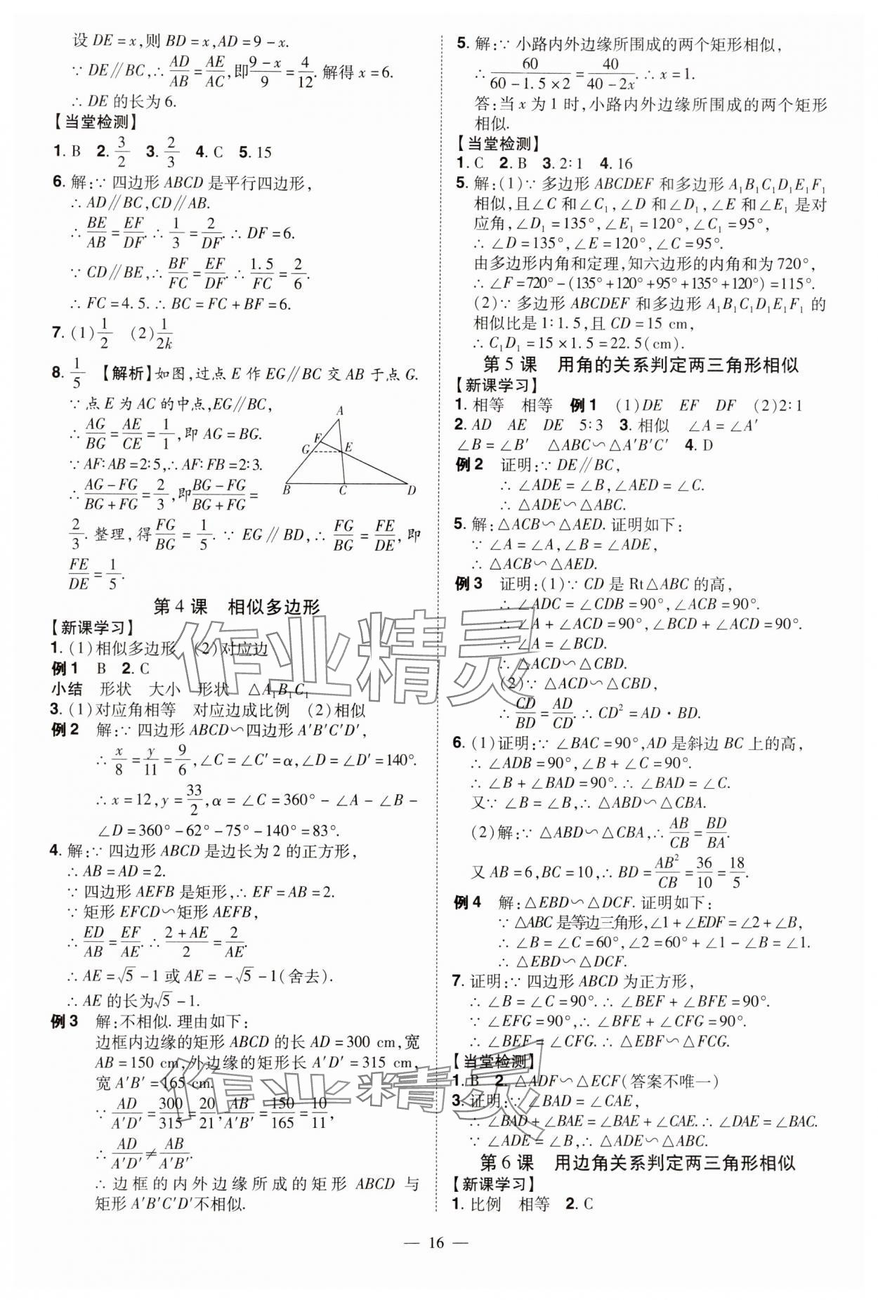 2024年同步?jīng)_刺九年級(jí)數(shù)學(xué)全一冊(cè)北師大版 第16頁