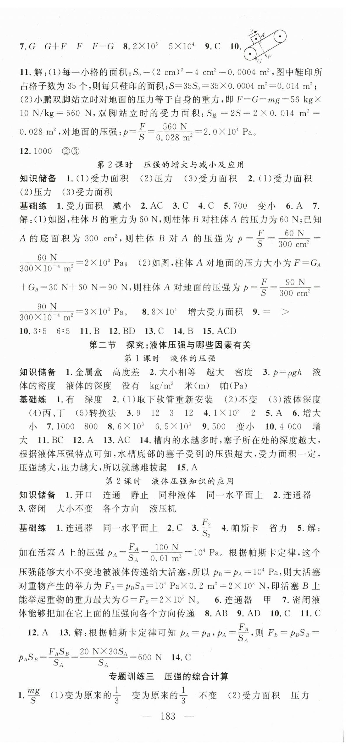 2025年名師學(xué)案八年級物理下冊滬科版 第3頁