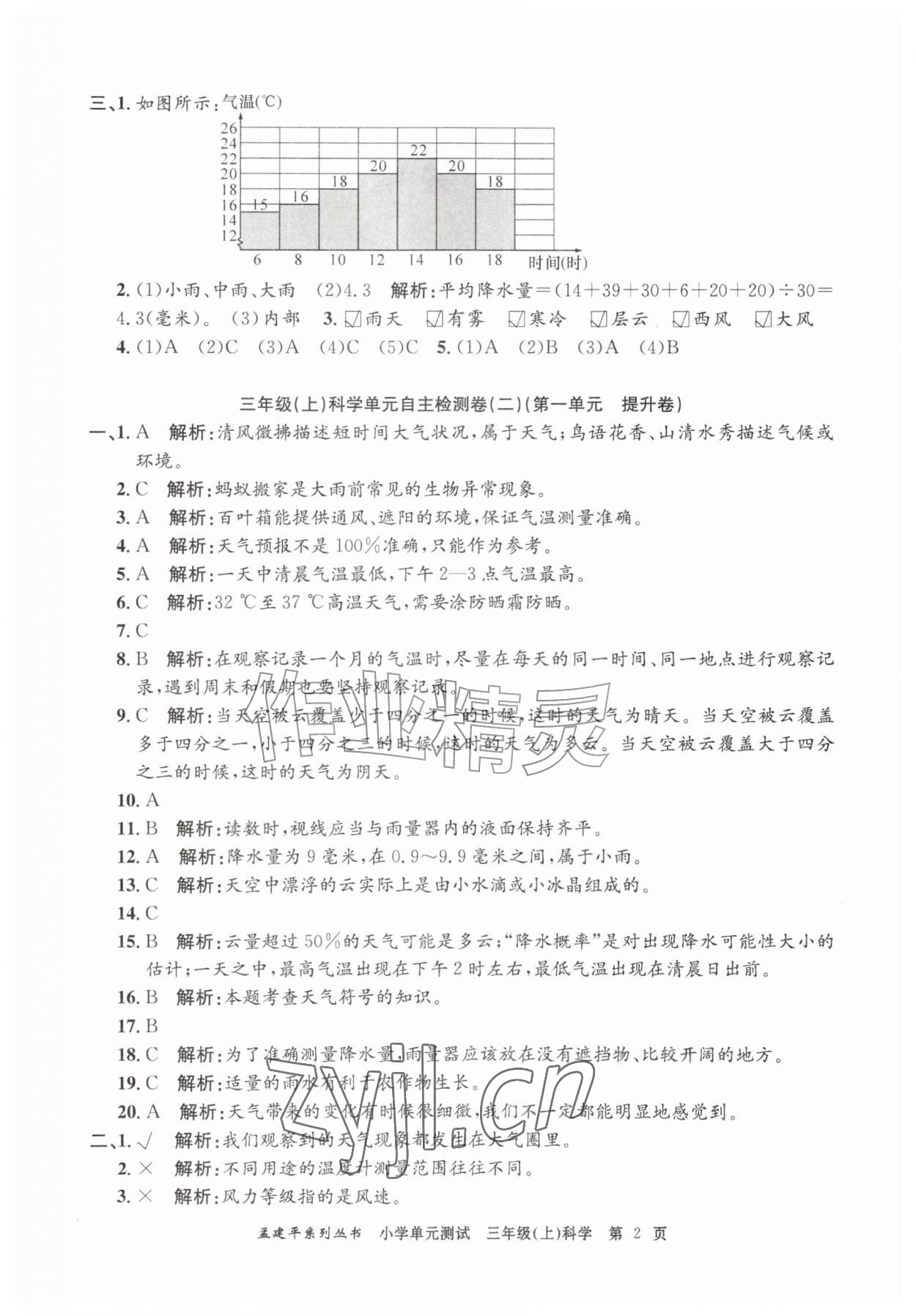 2026年孟建平单元测试三年级科学上册教科版&nbsp;第2页