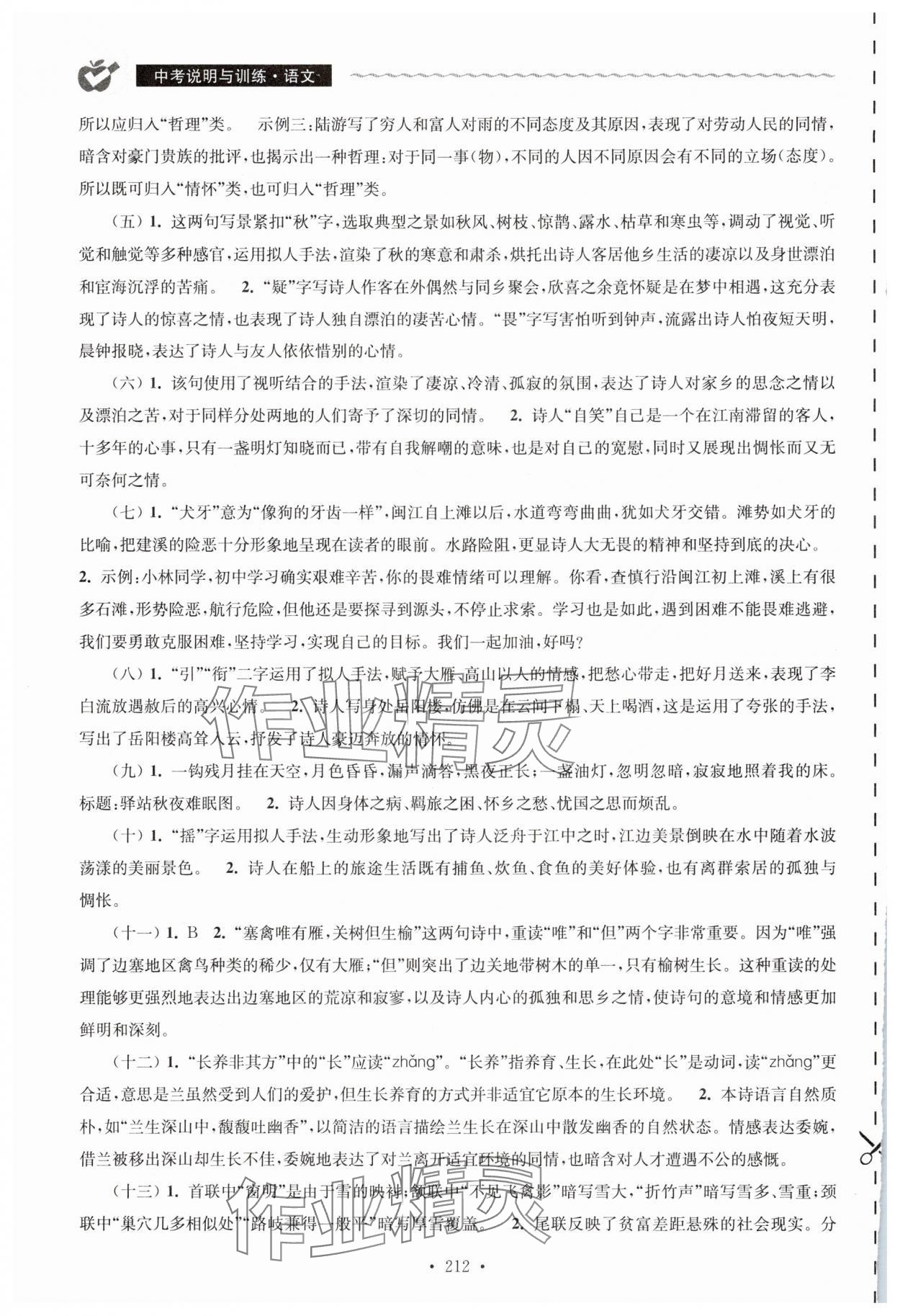 2025年中考說明與訓(xùn)練語文 第6頁