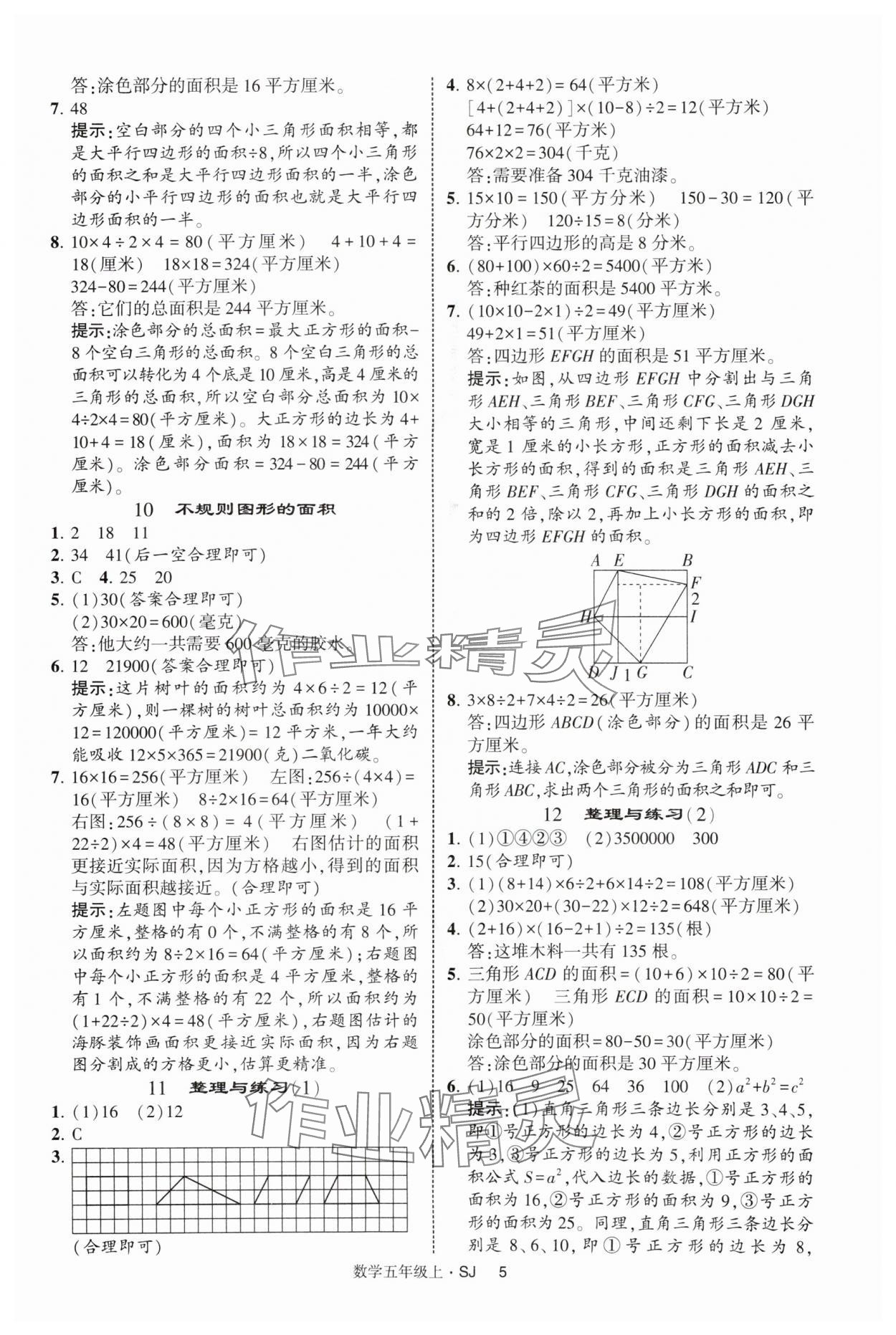 2025年經綸學典提高班五年級數學上冊蘇教版 第5頁