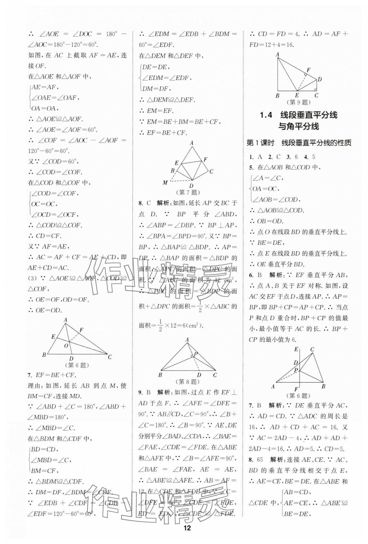 2025年拔尖特训八年级数学上册苏科版 第12页