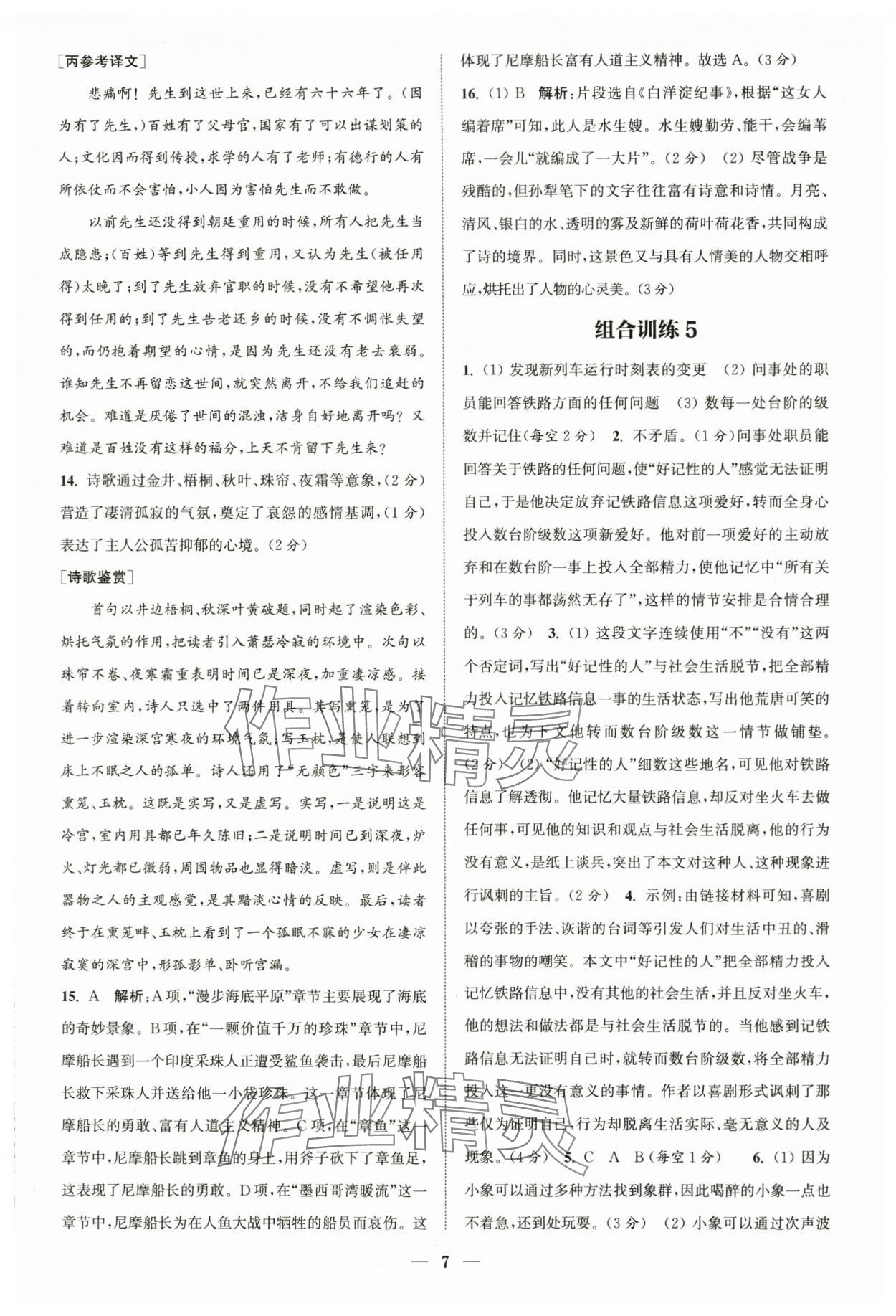 2024年通城學(xué)典初中語文閱讀組合訓(xùn)練中考版浙江專版 第7頁