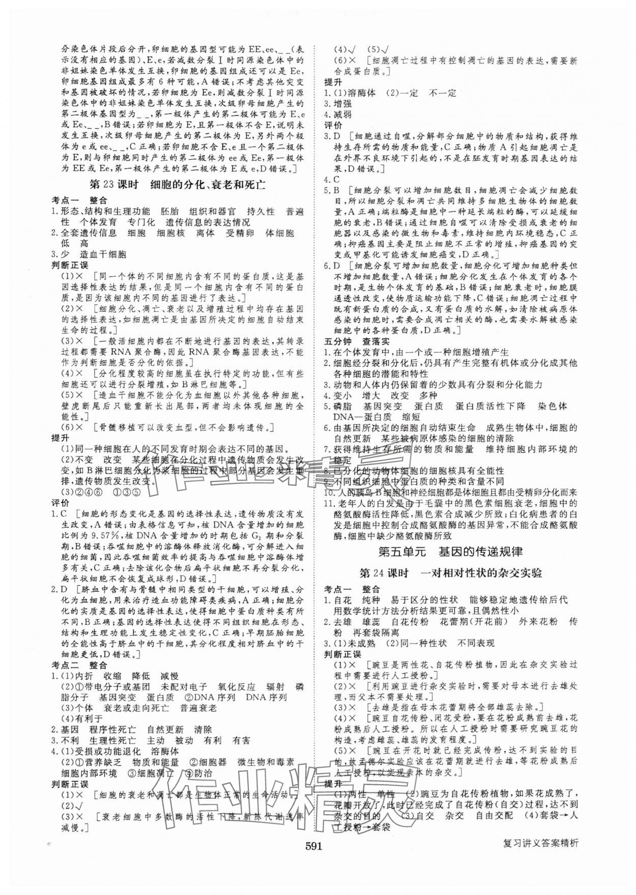 2025年步步高大一輪復(fù)習(xí)講義生物人教版 第15頁