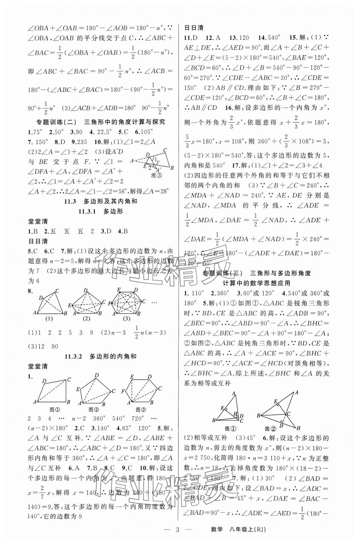 2023年四清導(dǎo)航八年級數(shù)學(xué)上冊人教版河南專版 第3頁