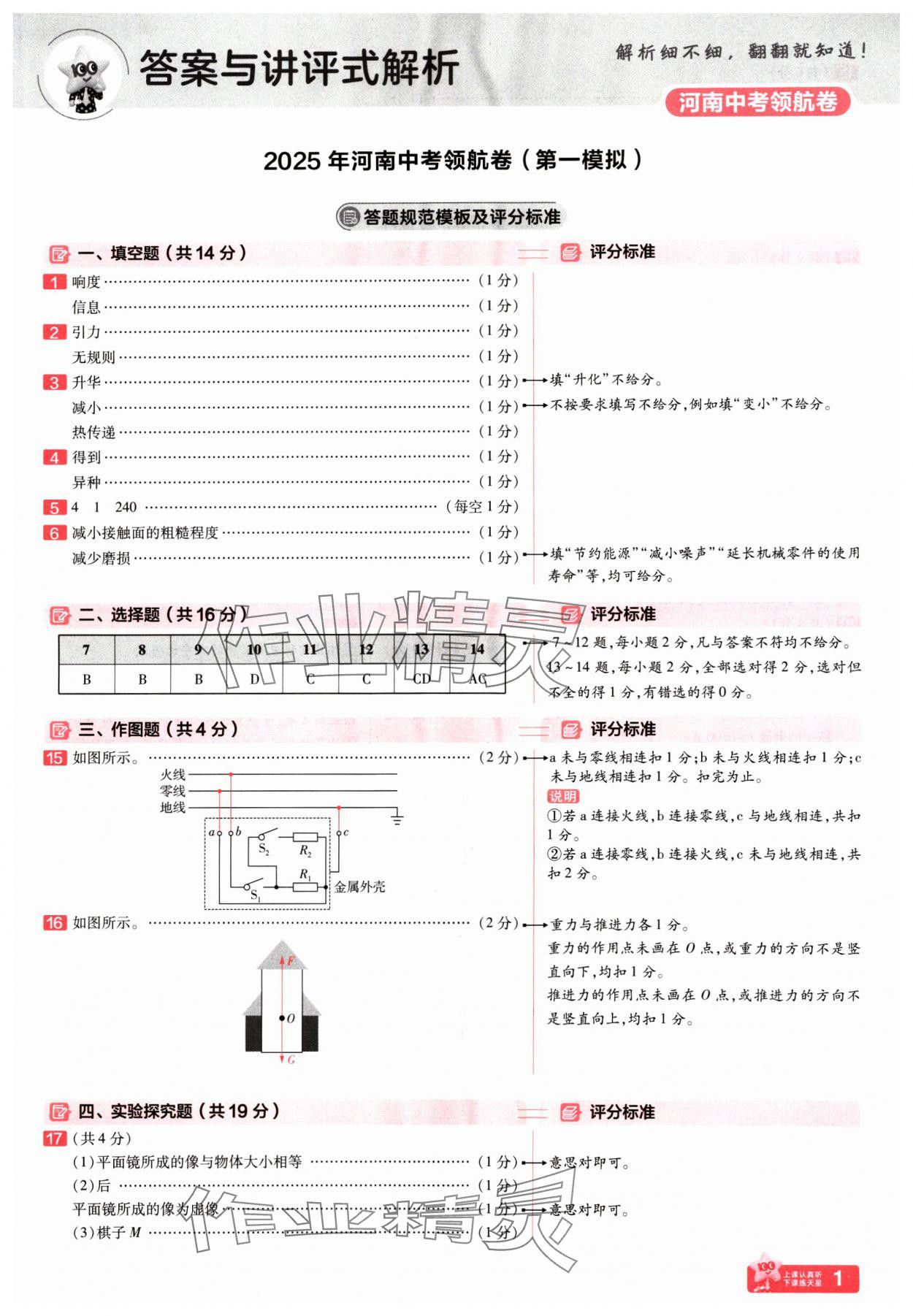 2025年金考卷百校聯(lián)盟系列中考領(lǐng)航卷物理河南專版 第1頁(yè)