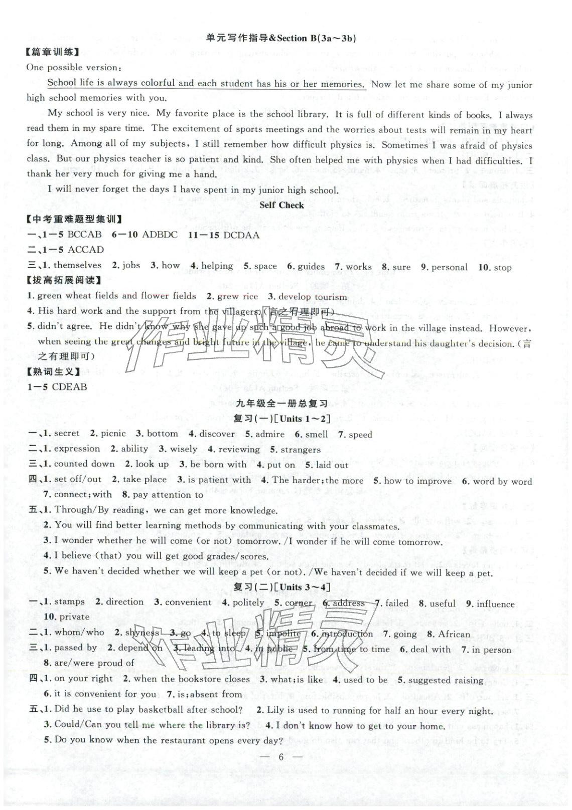 2026年课时夺冠九年级英语下册人教版河南专版&nbsp;第6页