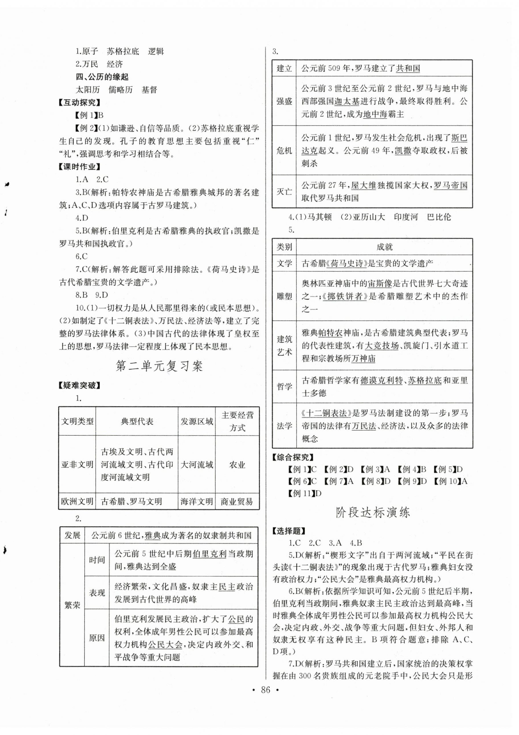 2025年長江全能學案同步練習冊九年級歷史上冊人教版 第4頁