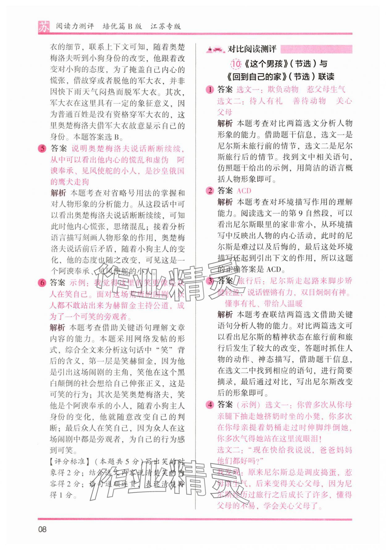 2025年木頭馬閱讀力測(cè)評(píng)六年級(jí)語(yǔ)文下冊(cè)人教版江蘇專(zhuān)版 第8頁(yè)