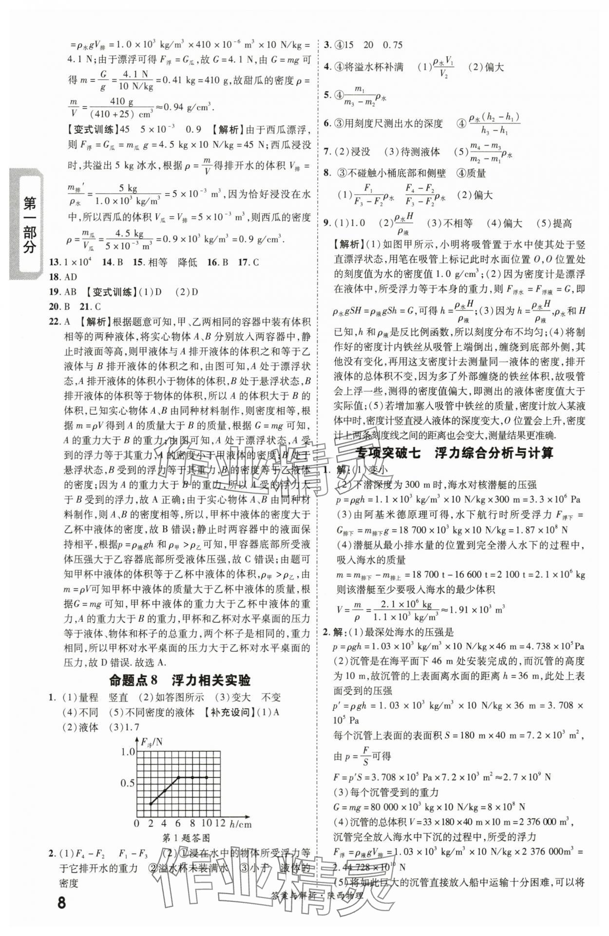 2024年一战成名考前新方案物理陕西专版 第8页