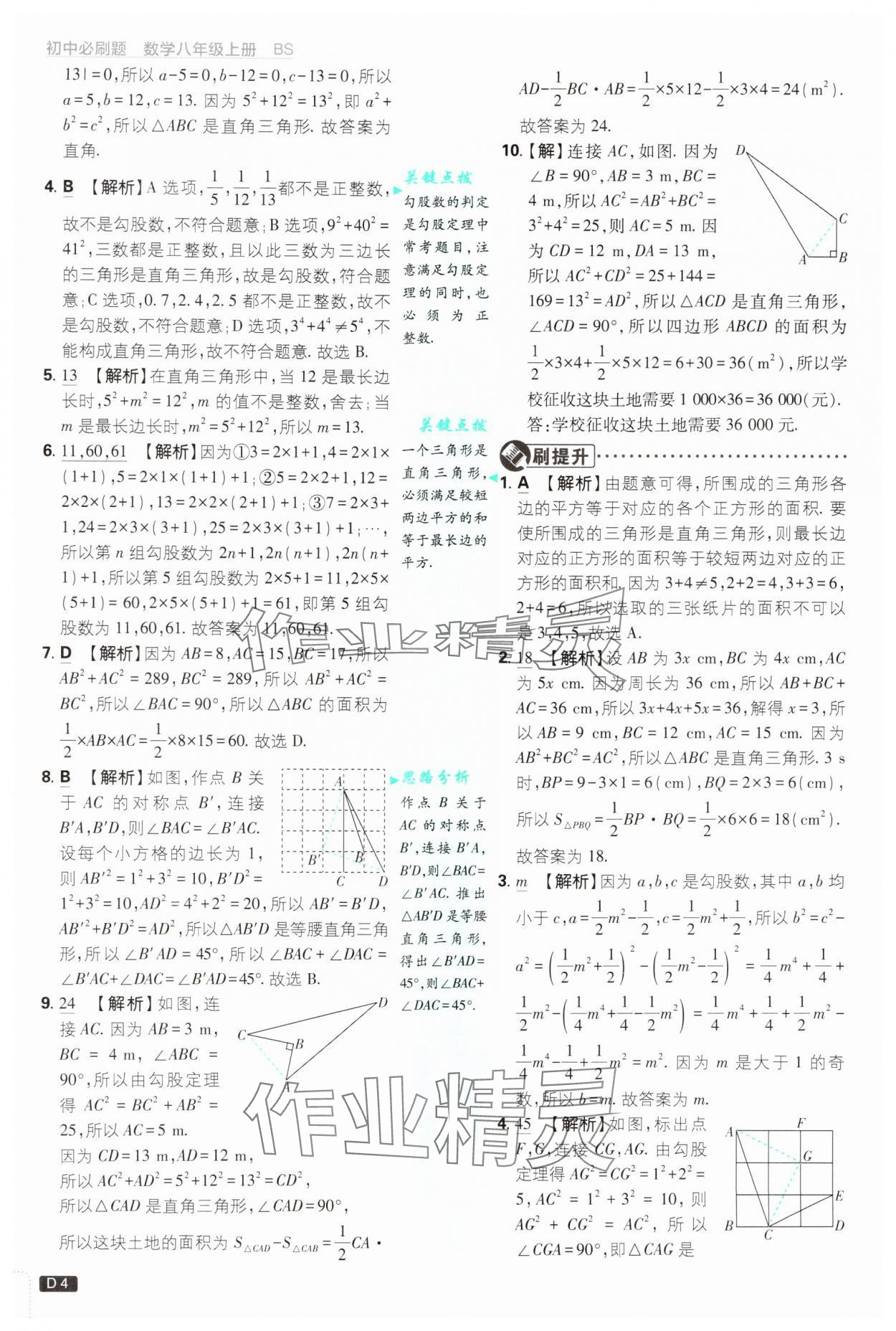 2024年初中必刷題八年級數(shù)學上冊北師大版 第4頁