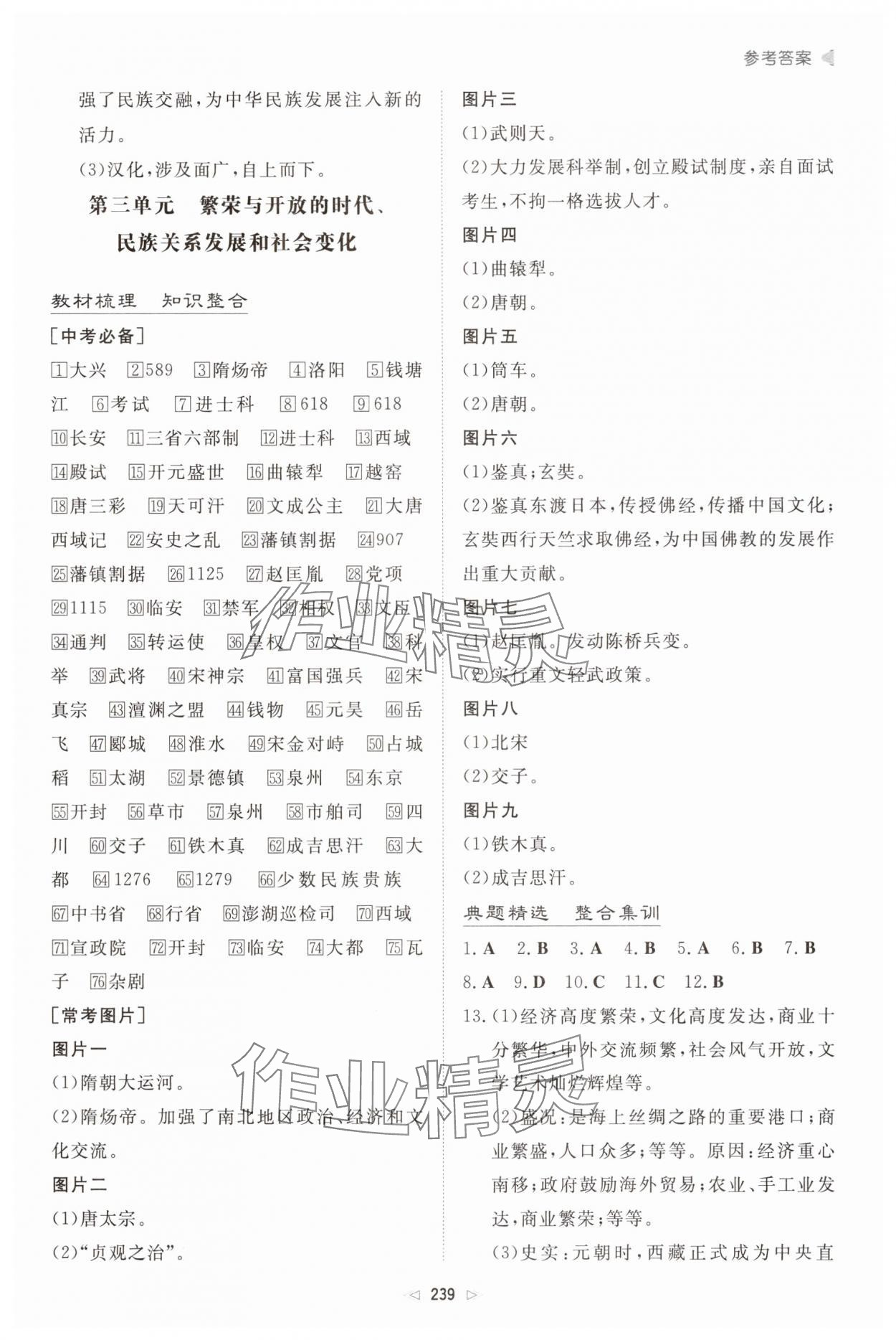 2025年初中總復(fù)習(xí)手冊新世紀(jì)出版社歷史人教版 第3頁