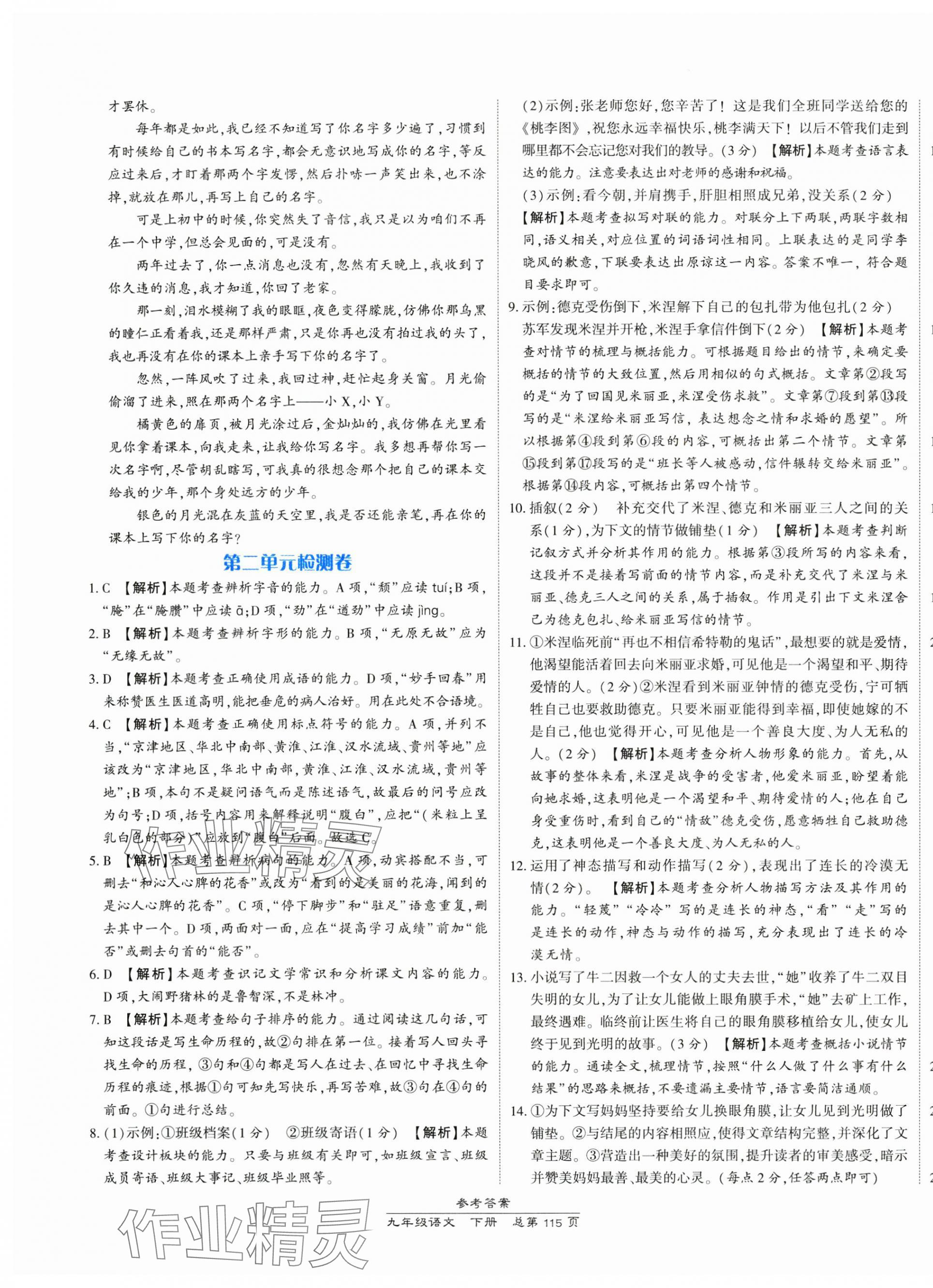 2025年新课程语文测试卷九年级下册人教版 第3页