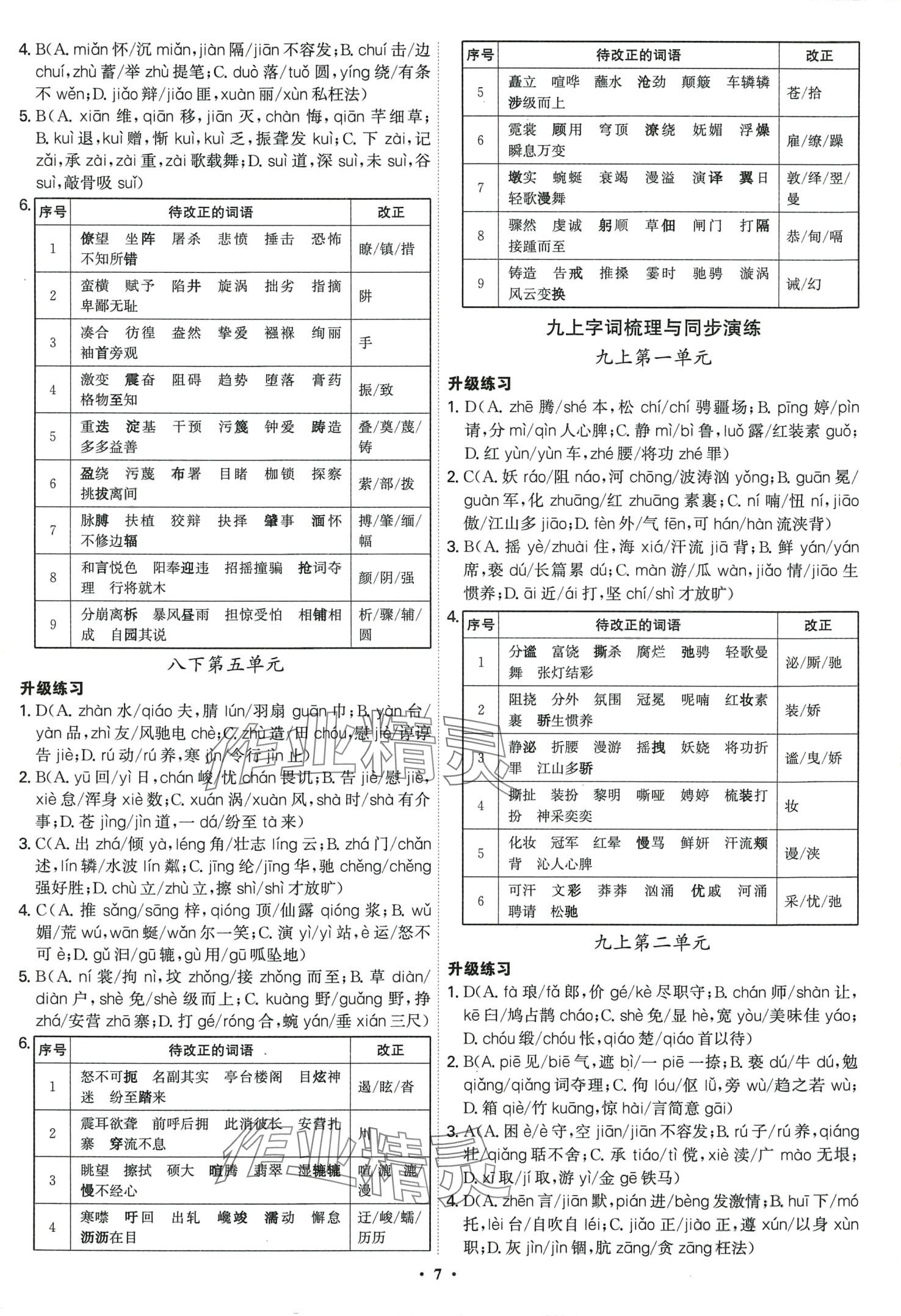 2024年精準初中語文一本通 第7頁