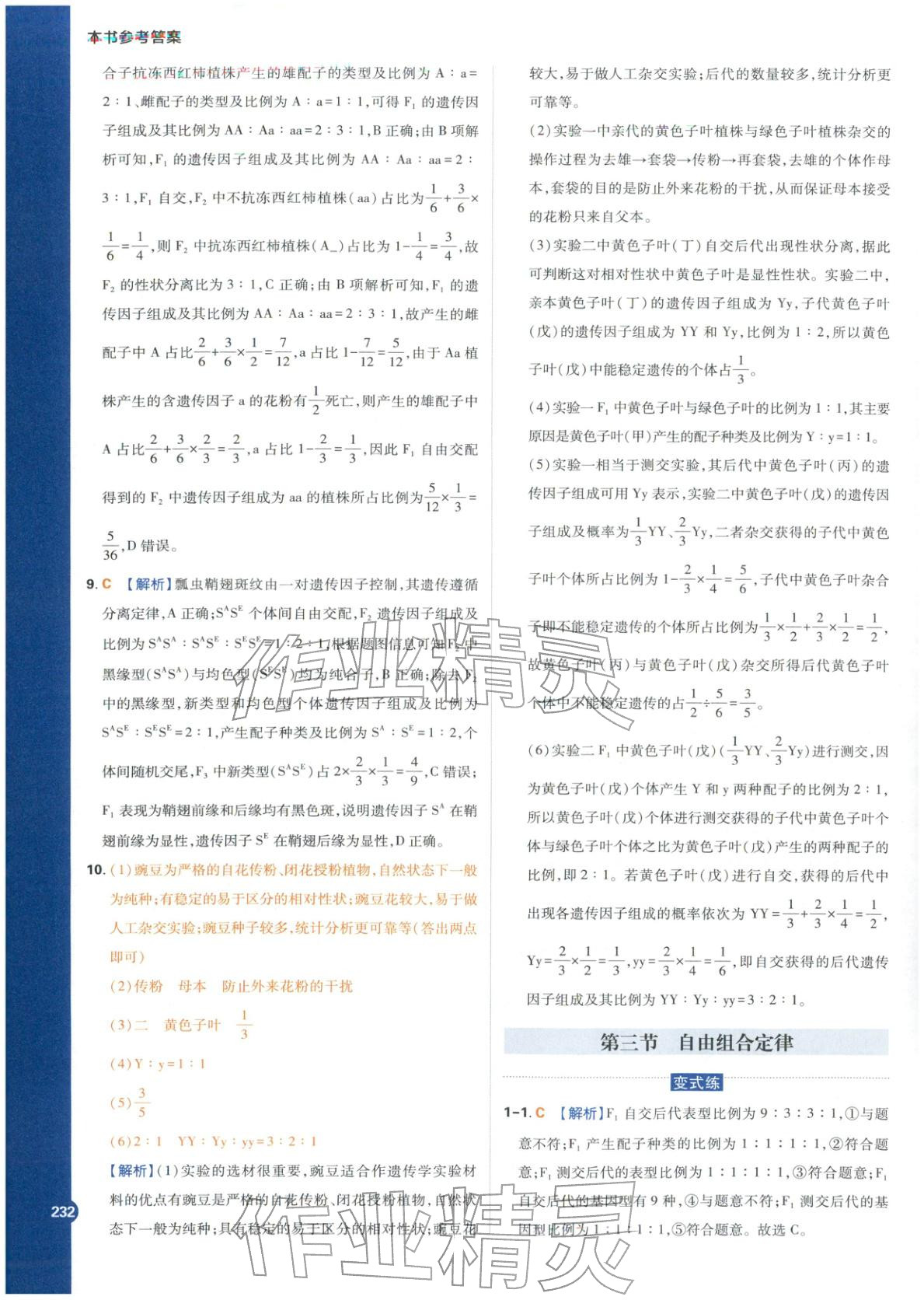 2025年教材劃重點高中生物必修第二冊蘇教版&nbsp;第6頁