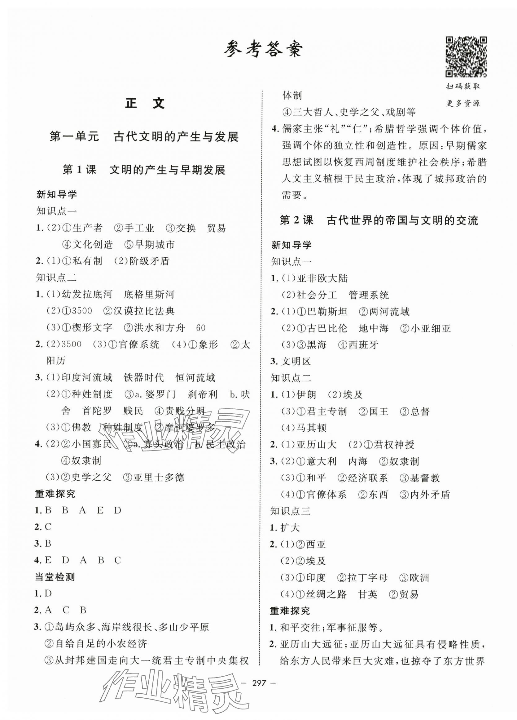 2025年鐘書金牌金典導(dǎo)學(xué)案高中歷史必修下冊(cè)人教版 第1頁(yè)