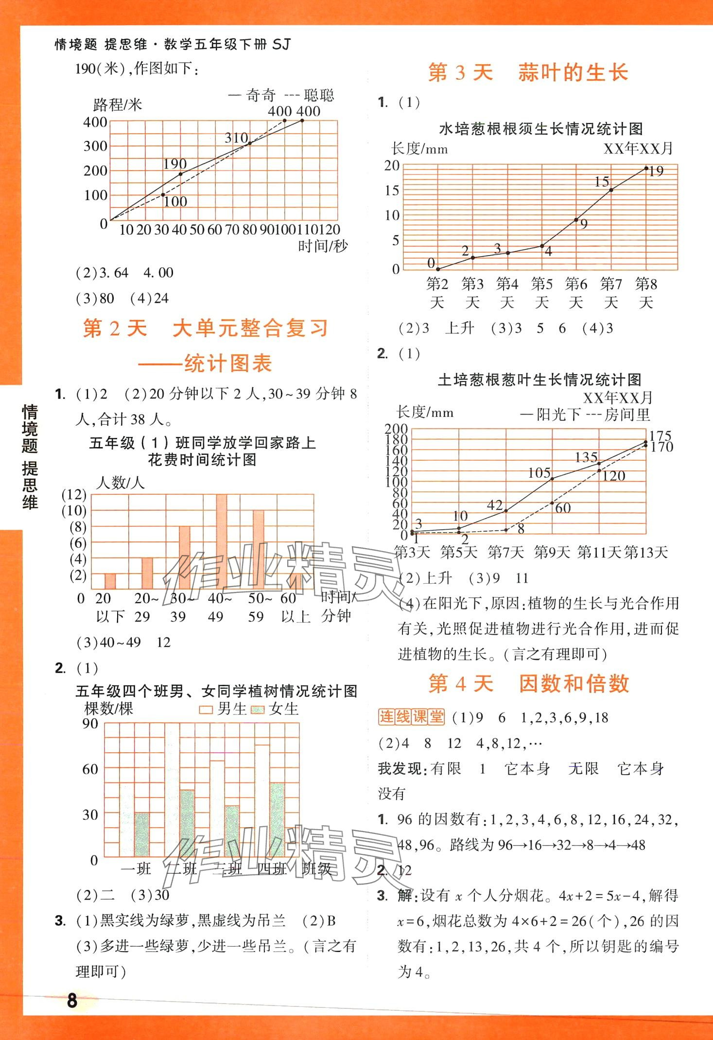 2024年情境題提思維五年級數學下冊蘇教版 第8頁