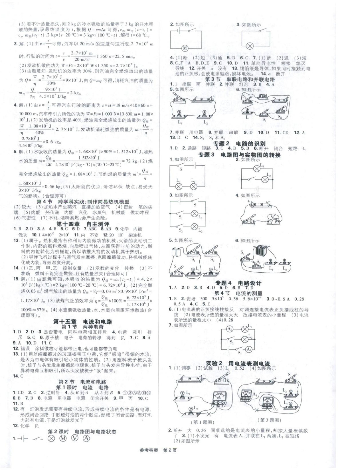 2025年初中上分題九年級物理全一冊人教版&nbsp;第2頁