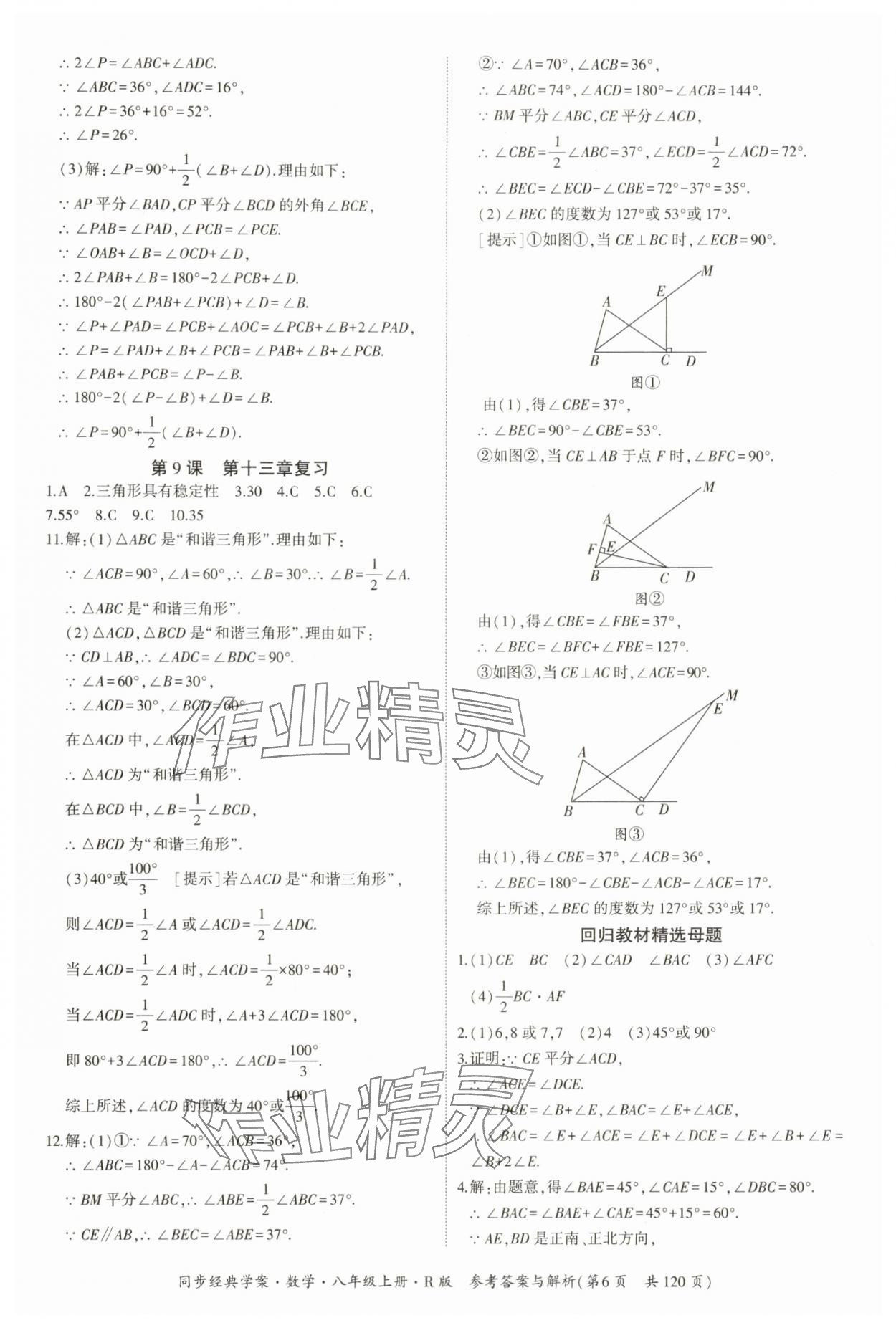 2025年同步經(jīng)典學案八年級數(shù)學上冊人教版 第6頁