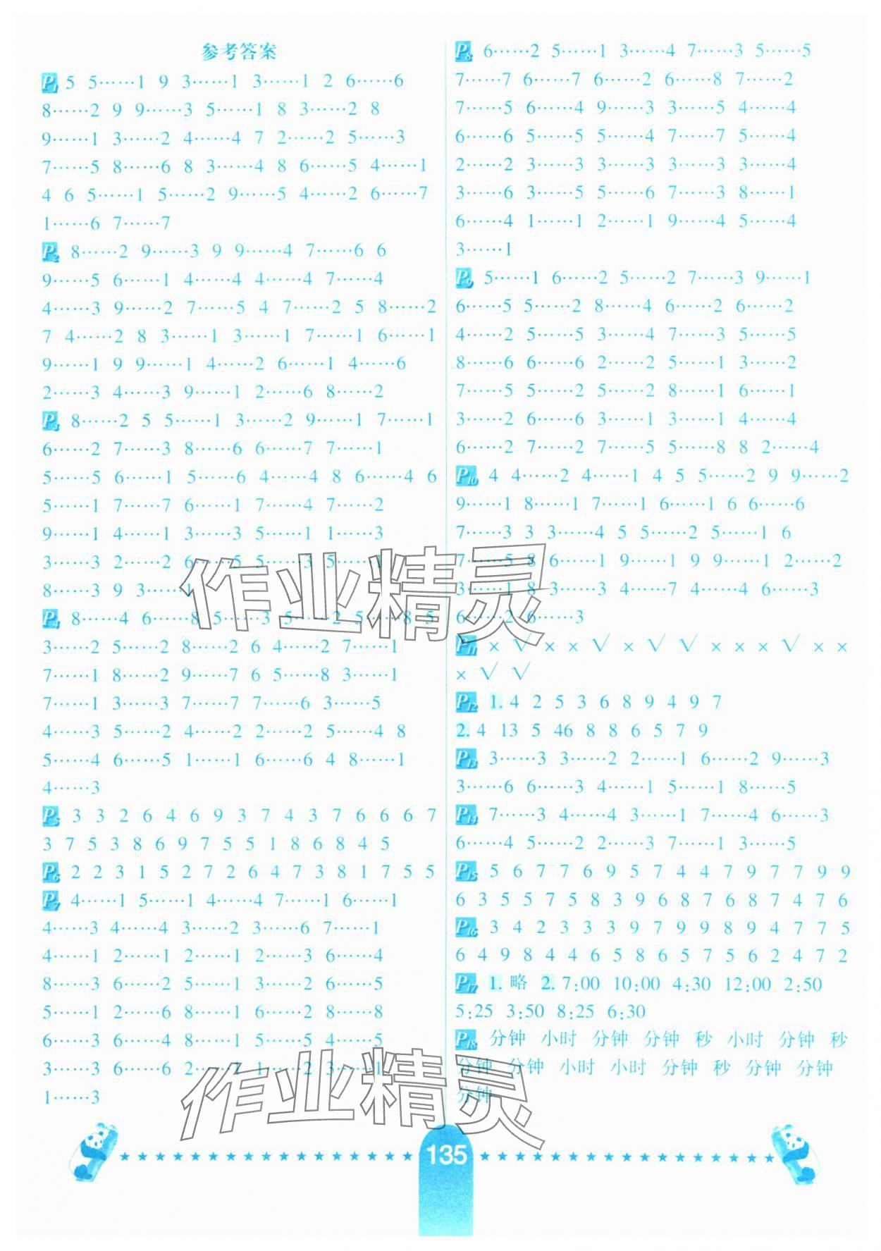 2025年口算题卡河北少年儿童出版社二年级数学下册江苏版 第1页