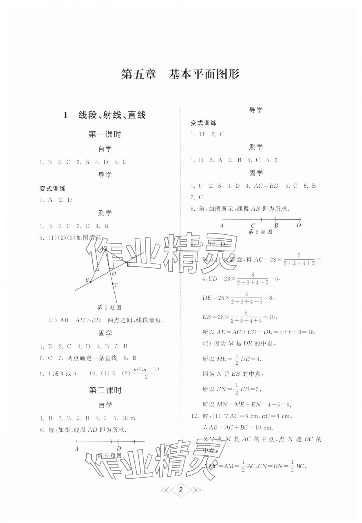 2025年綜合能力訓練六年級數學下冊魯教版54制 參考答案第1頁