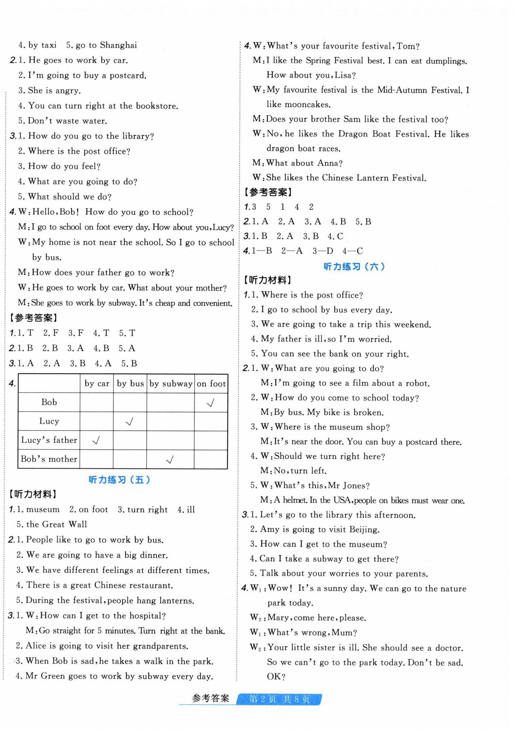 2026年快乐假期天津人民出版社六年级英语人教版&nbsp;第2页