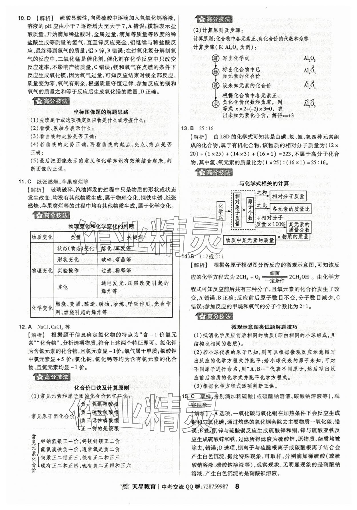 2024年金考卷江西中考45套匯編化學(xué) 第8頁