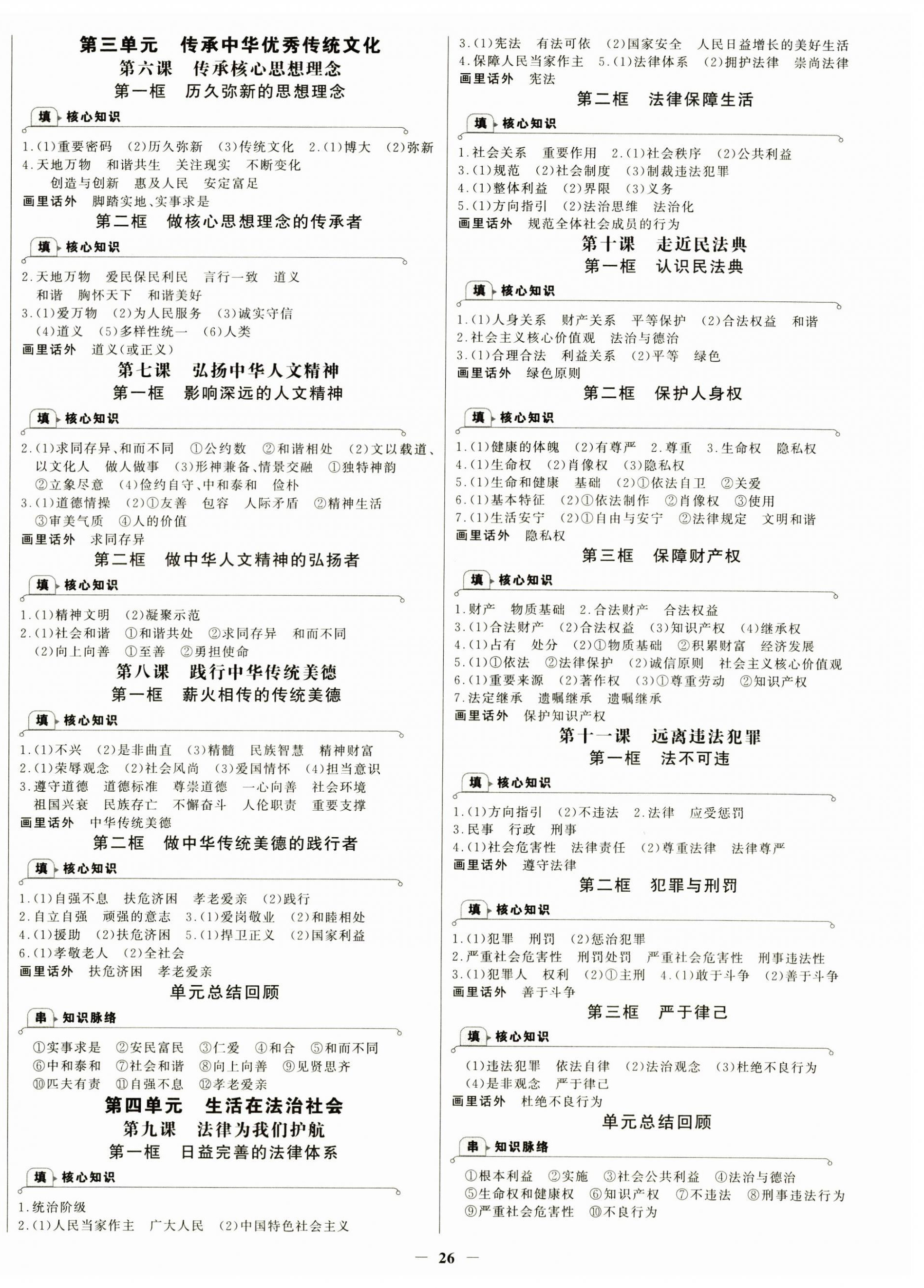 2026年世纪金榜金榜学案七年级道德与法治下册人教版&nbsp;第2页