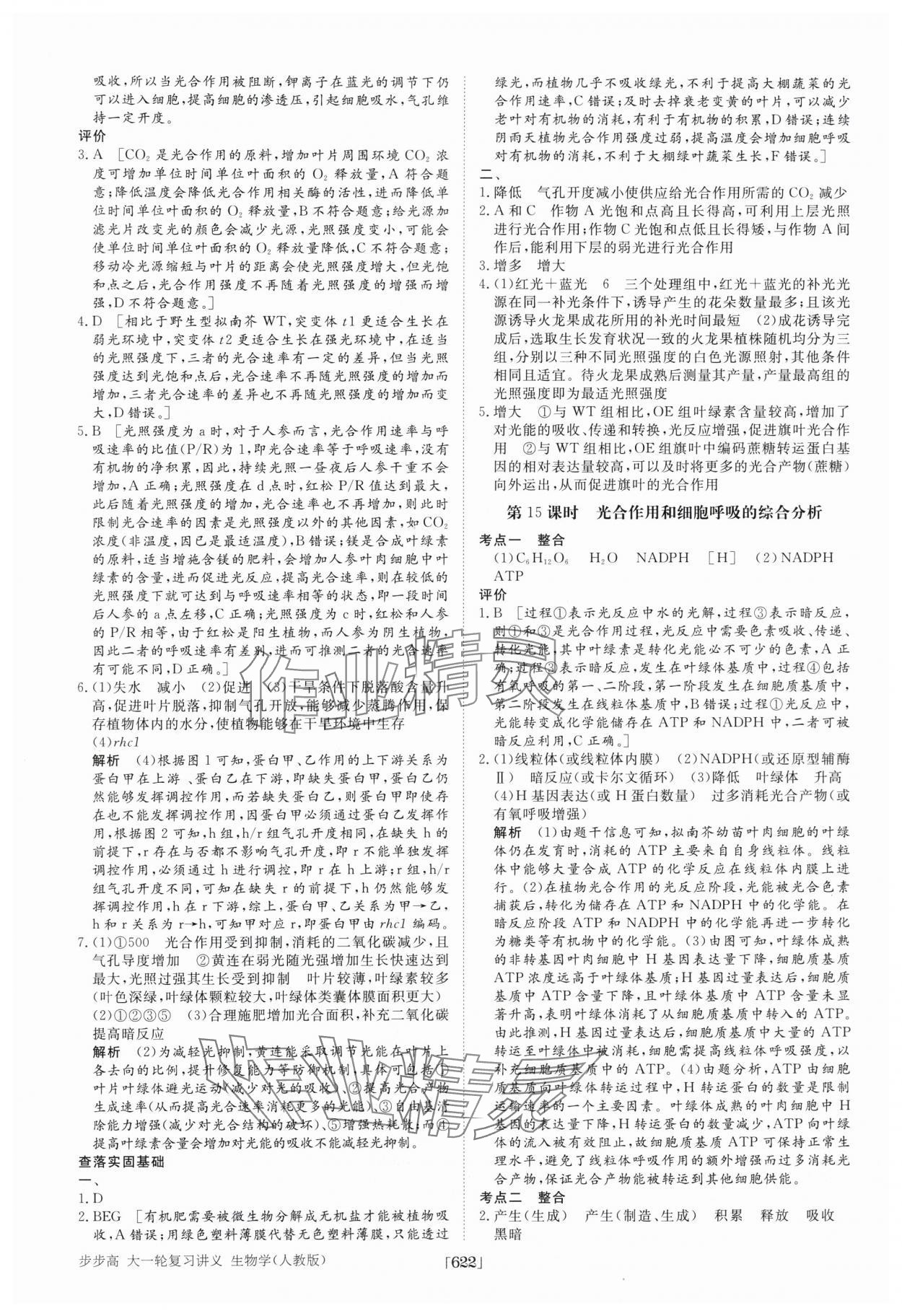 2025年步步高大一輪復習講義高中生物 第14頁