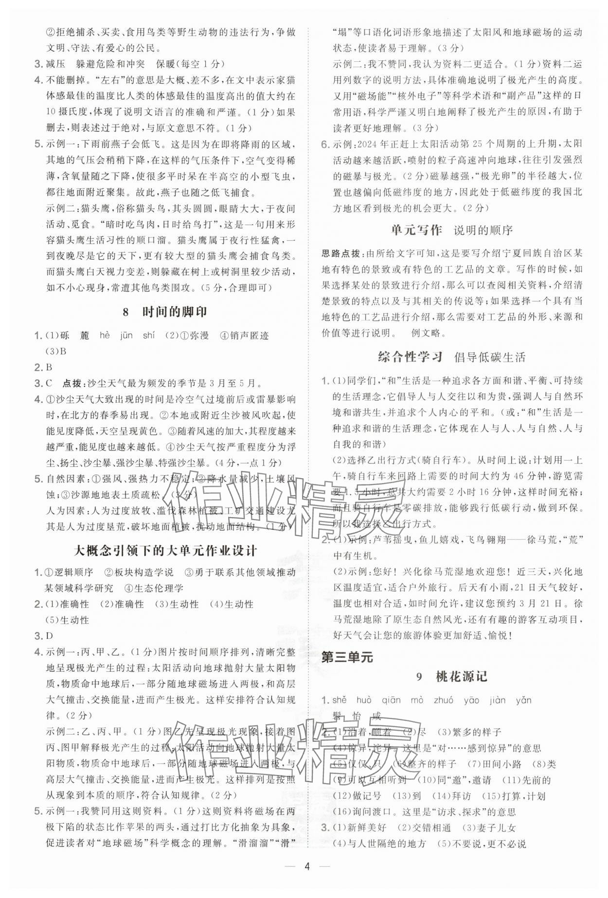 2025年点拨训练八年级语文下册人教版宁夏专版 第4页