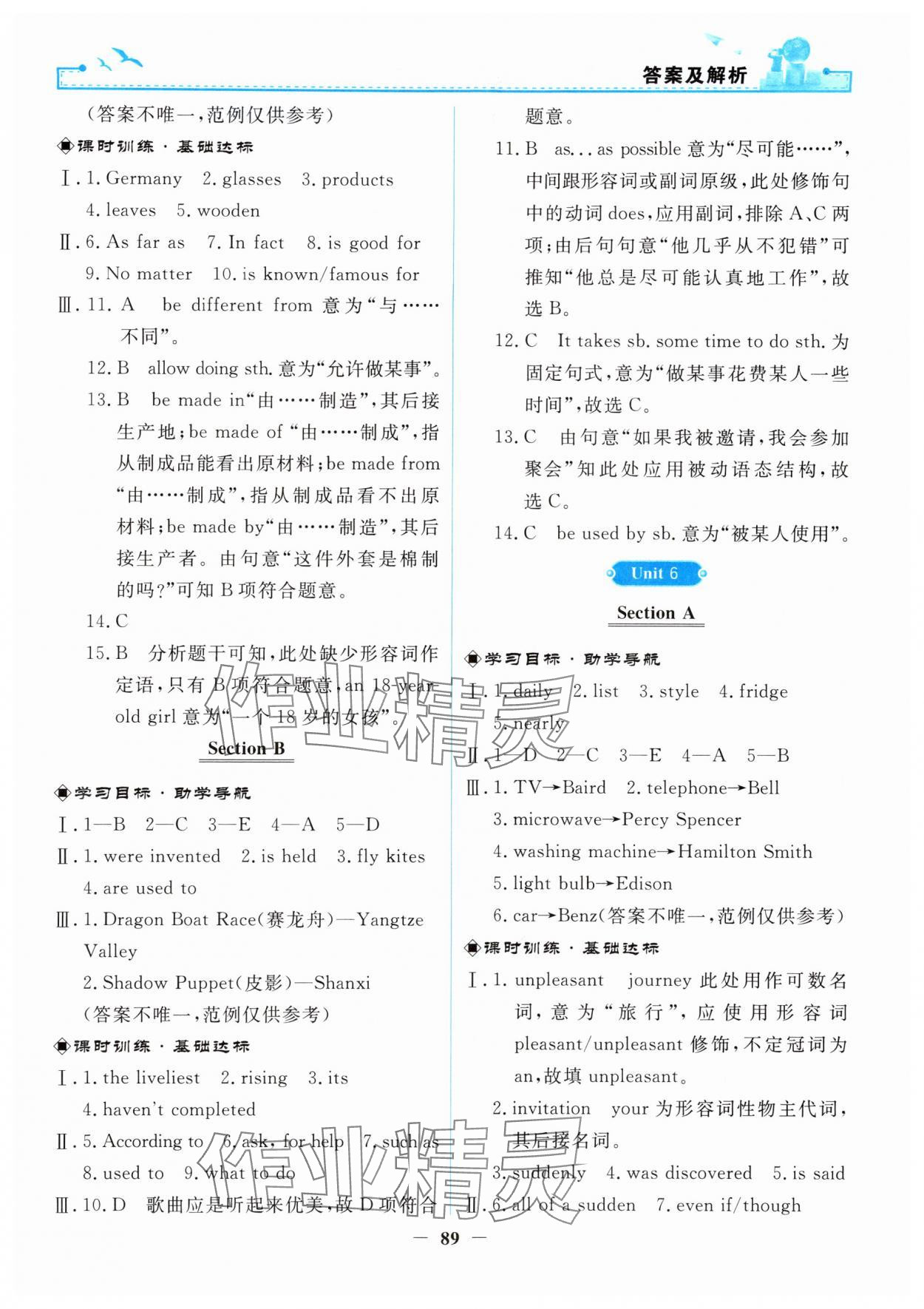 2024年陽光課堂金牌練習(xí)冊九年級英語全一冊人教版 第5頁