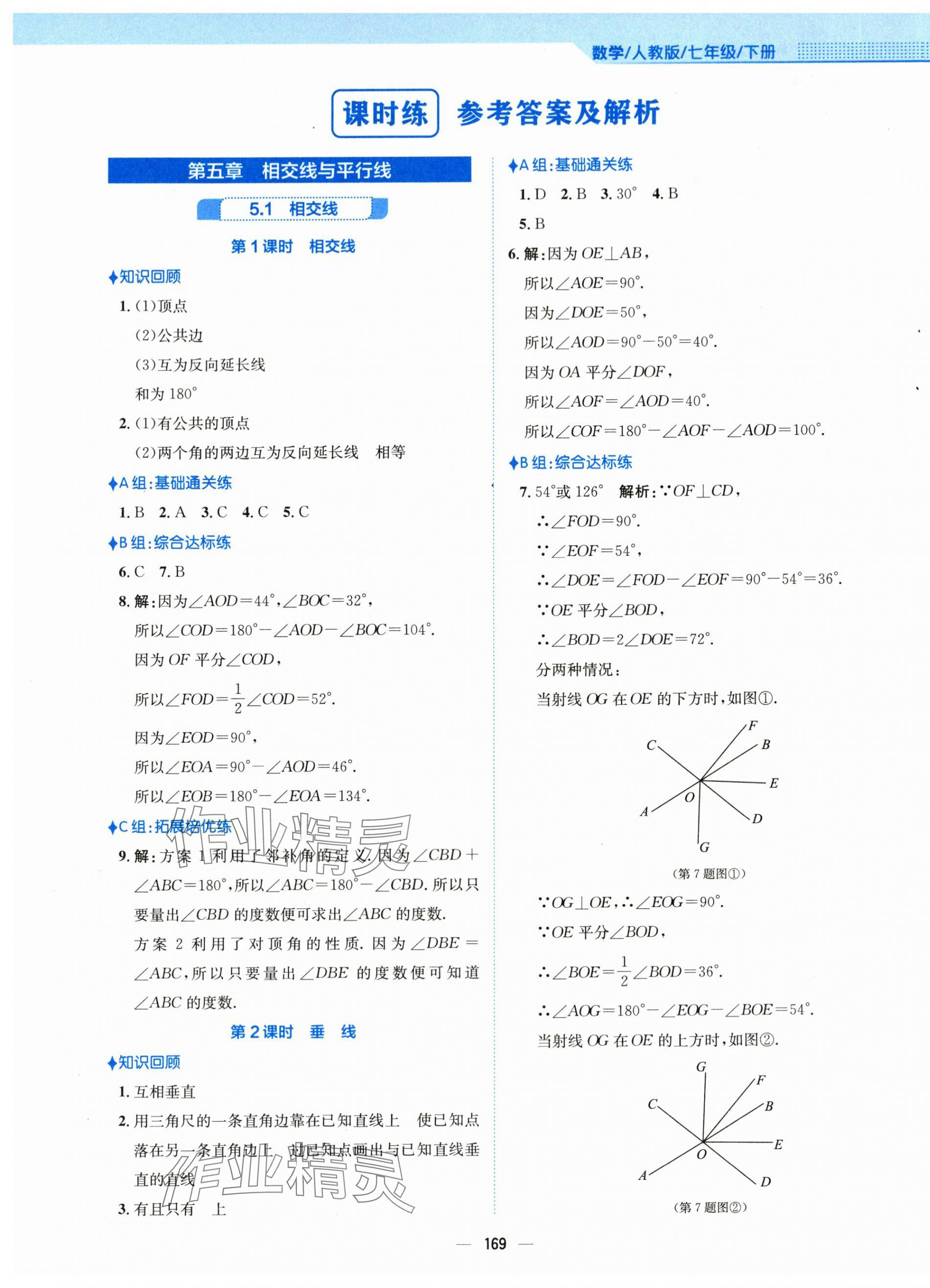 2024年新編基礎(chǔ)訓(xùn)練七年級數(shù)學(xué)下冊人教版 第1頁