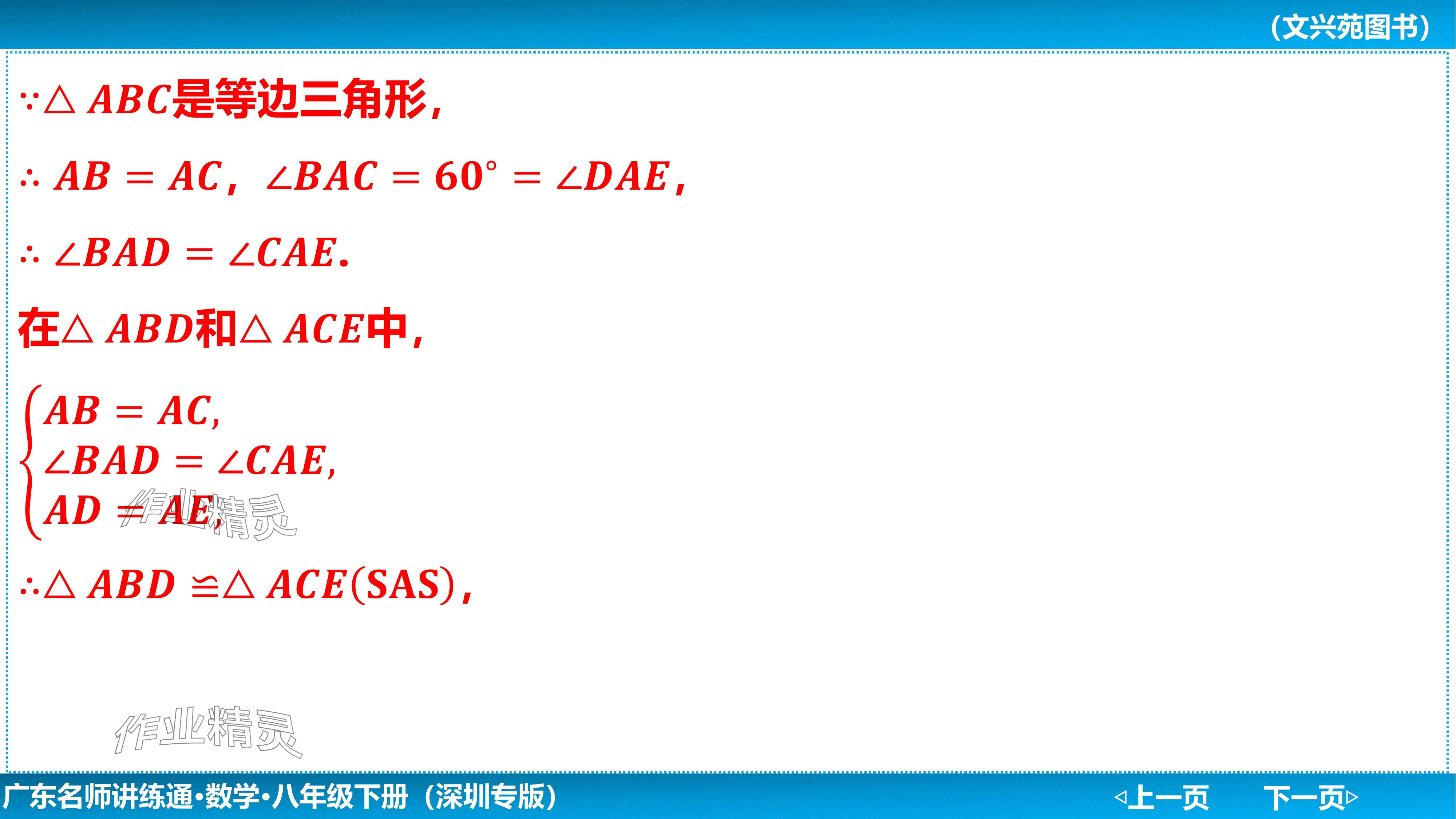 2024年廣東名師講練通八年級數學下冊北師大版深圳專版基礎版 參考答案第48頁