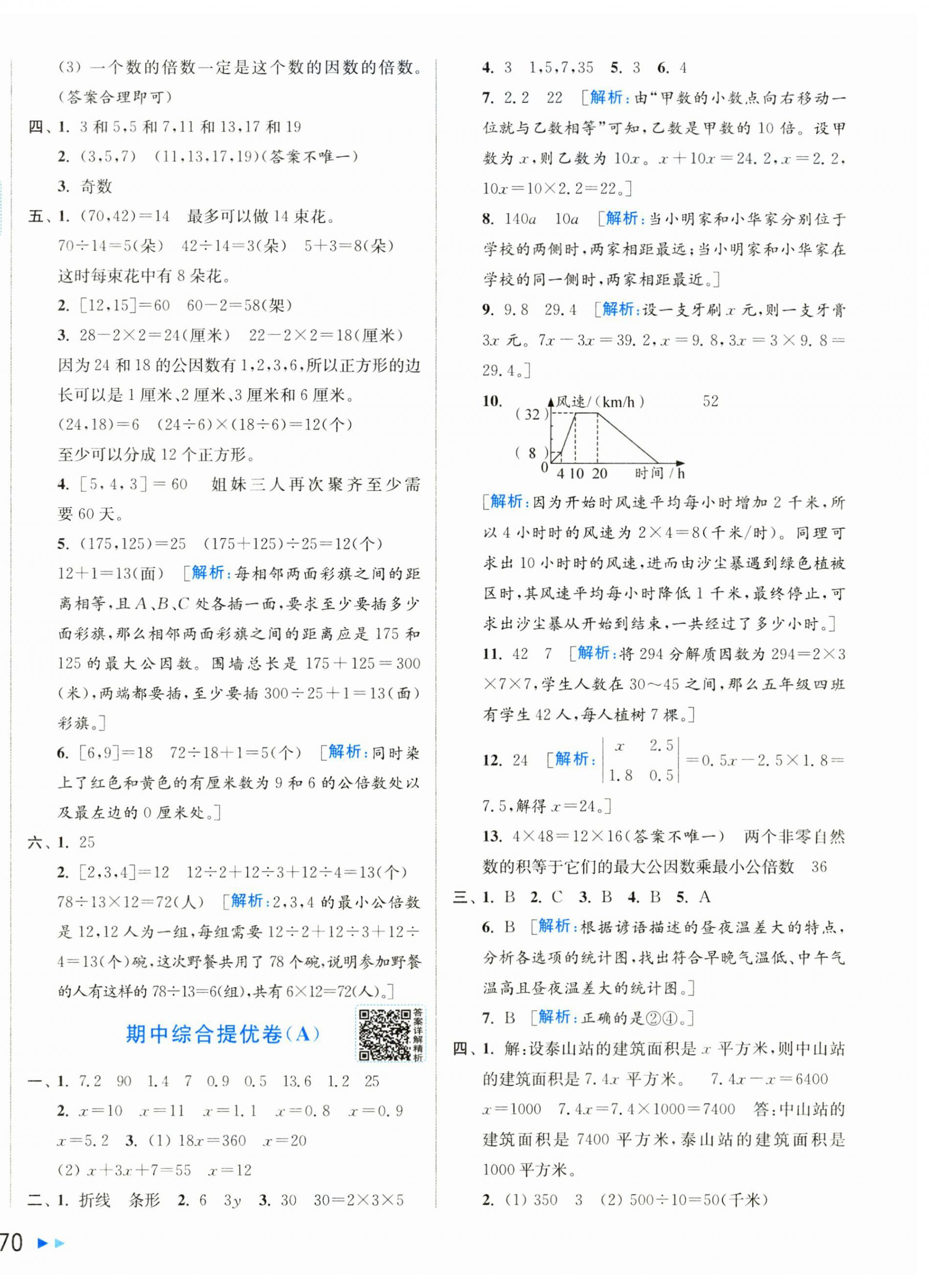2026年同步跟踪全程检测五年级数学下册苏教版&nbsp;第4页