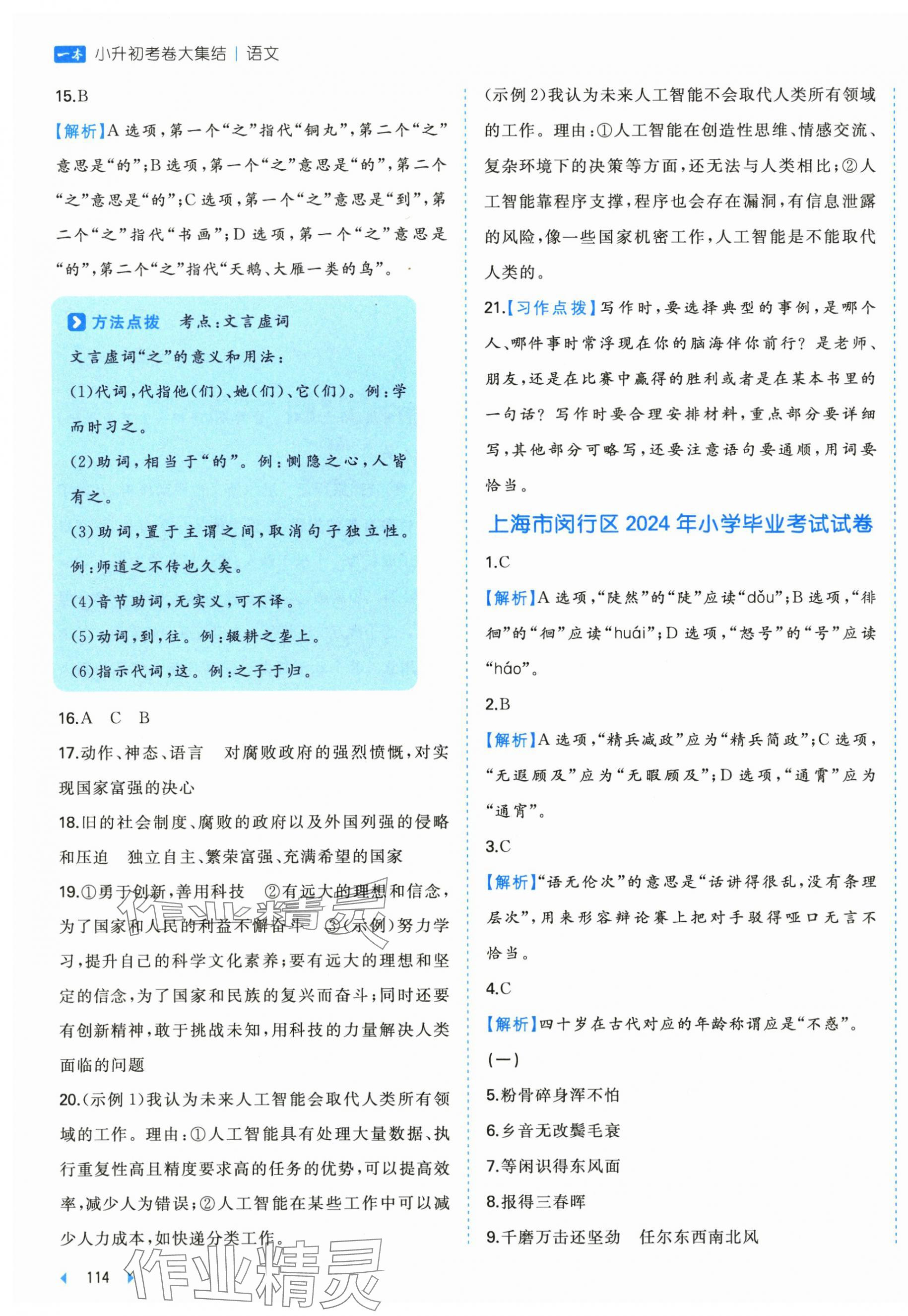 2025年一本小升初考卷大集结六年级语文人教版 第7页