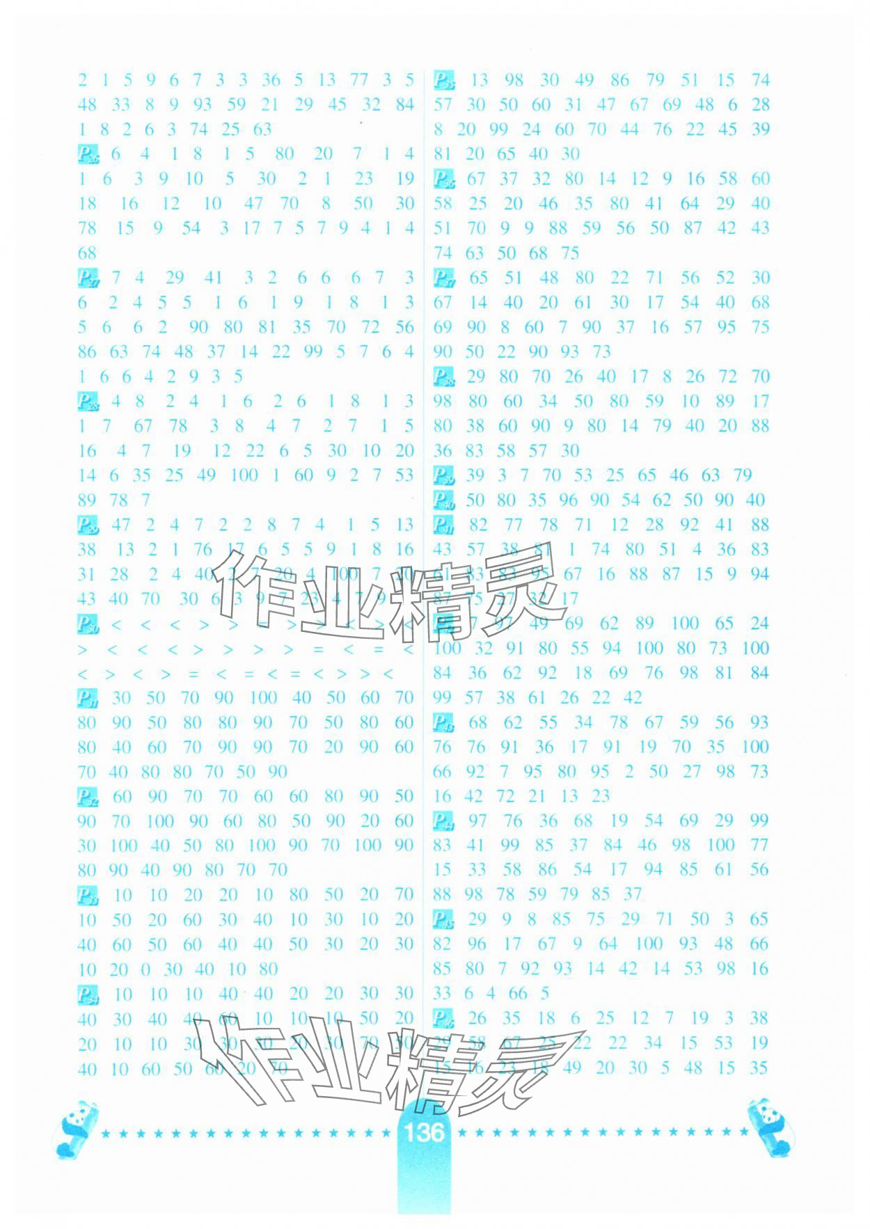 2025年口算题卡河北少年儿童出版社一年级数学下册冀教版 第2页
