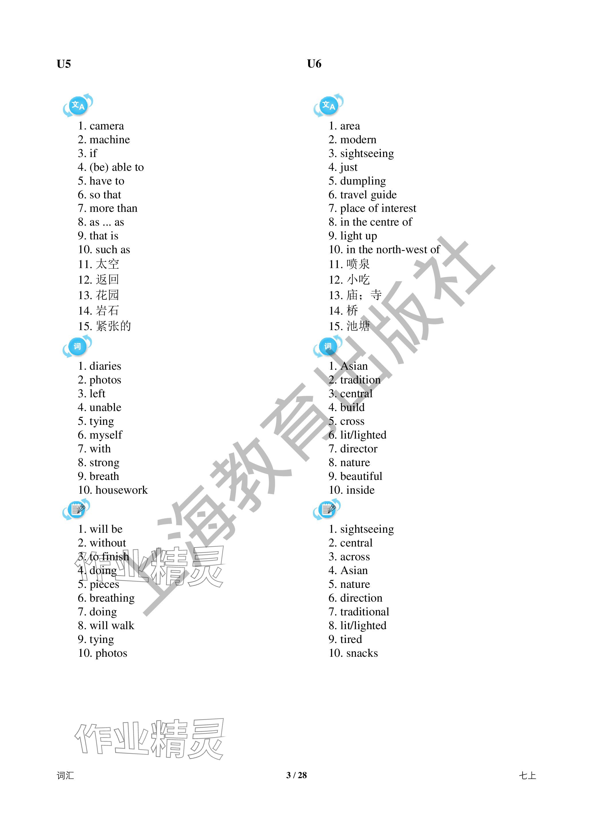 2024年中考英語總復(fù)習(xí)決勝100天深圳專版 參考答案第3頁