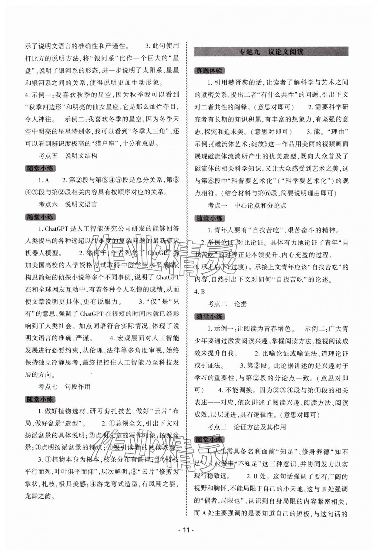 2025年中考復(fù)習(xí)精講與測(cè)試語(yǔ)文 第11頁(yè)