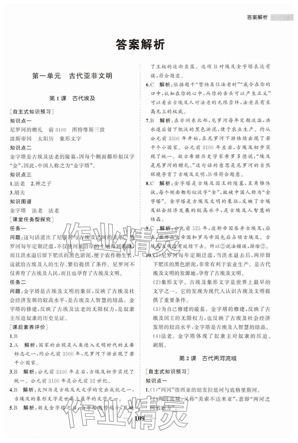 2023年新課程同步練習(xí)冊(cè)九年級(jí)歷史上冊(cè)人教版 第1頁