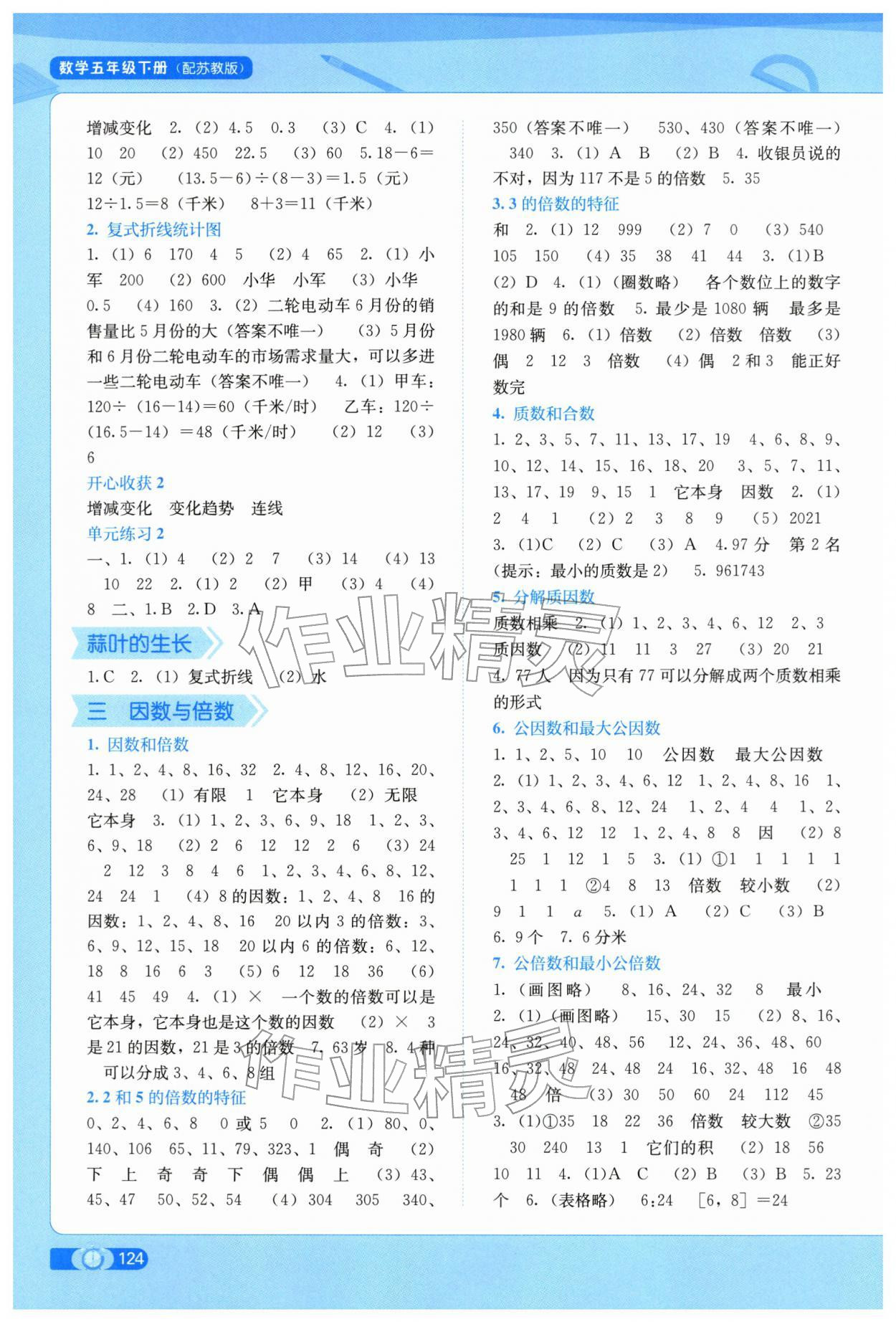 2026年自主学习能力测评五年级数学下册苏教版&nbsp;第2页