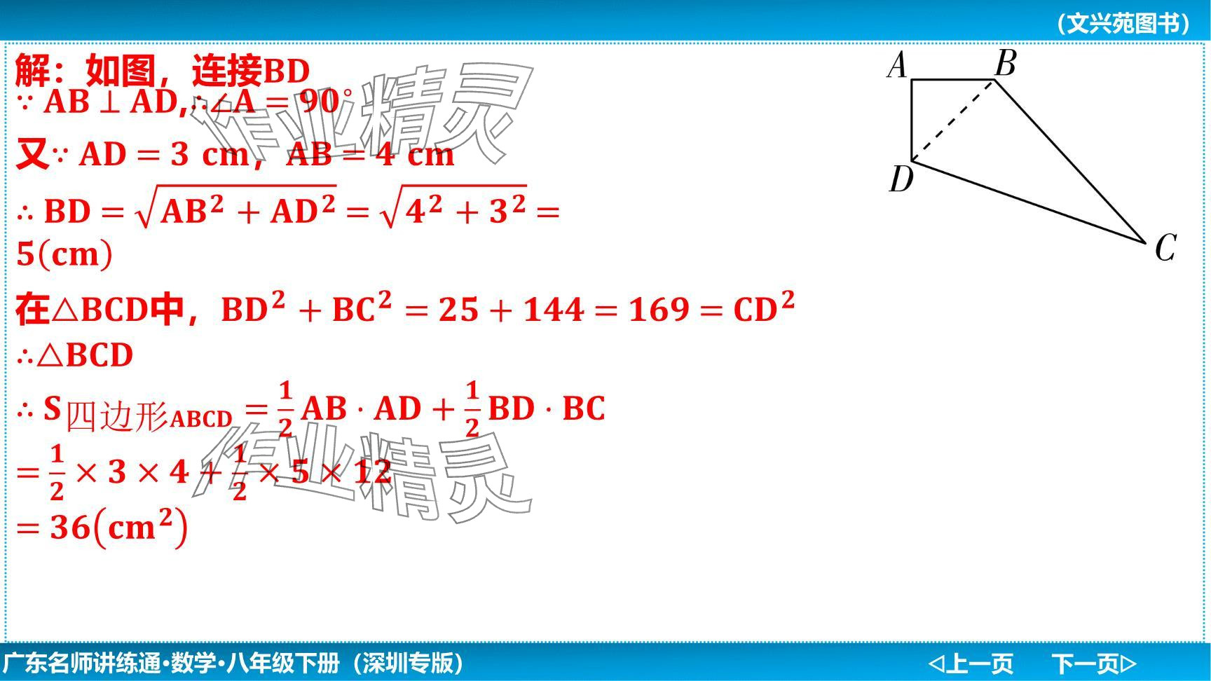 2024年廣東名師講練通八年級(jí)數(shù)學(xué)下冊(cè)北師大版深圳專版提升版 參考答案第28頁