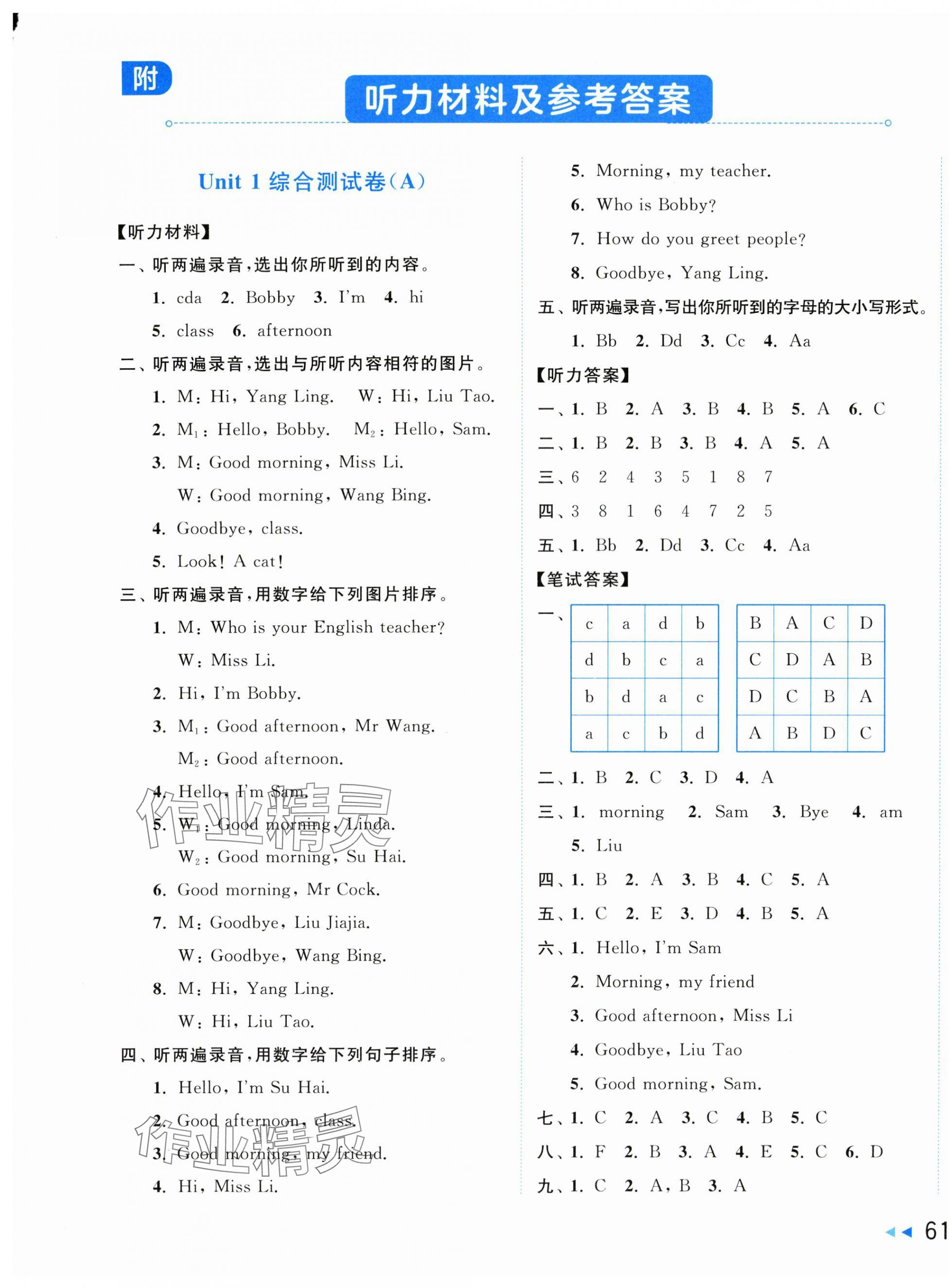 2025年亮點(diǎn)給力大試卷三年級(jí)英語(yǔ)上冊(cè)譯林版 第1頁(yè)